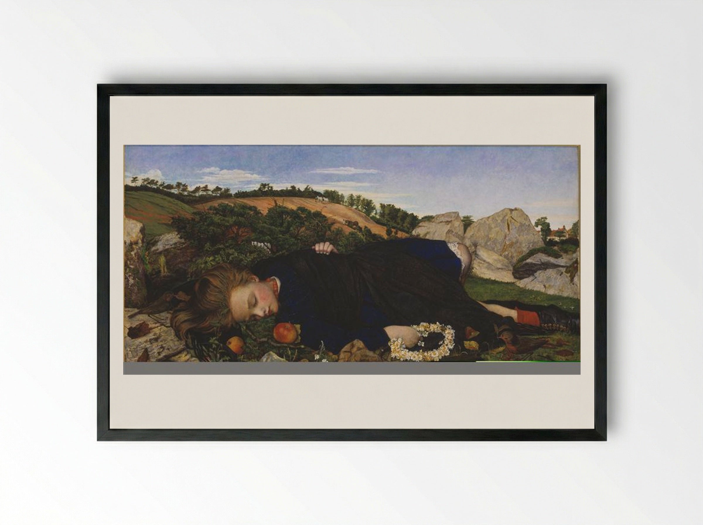 Robin of Modern Times - John Roddam Spencer Stanhope - Framed Print Black