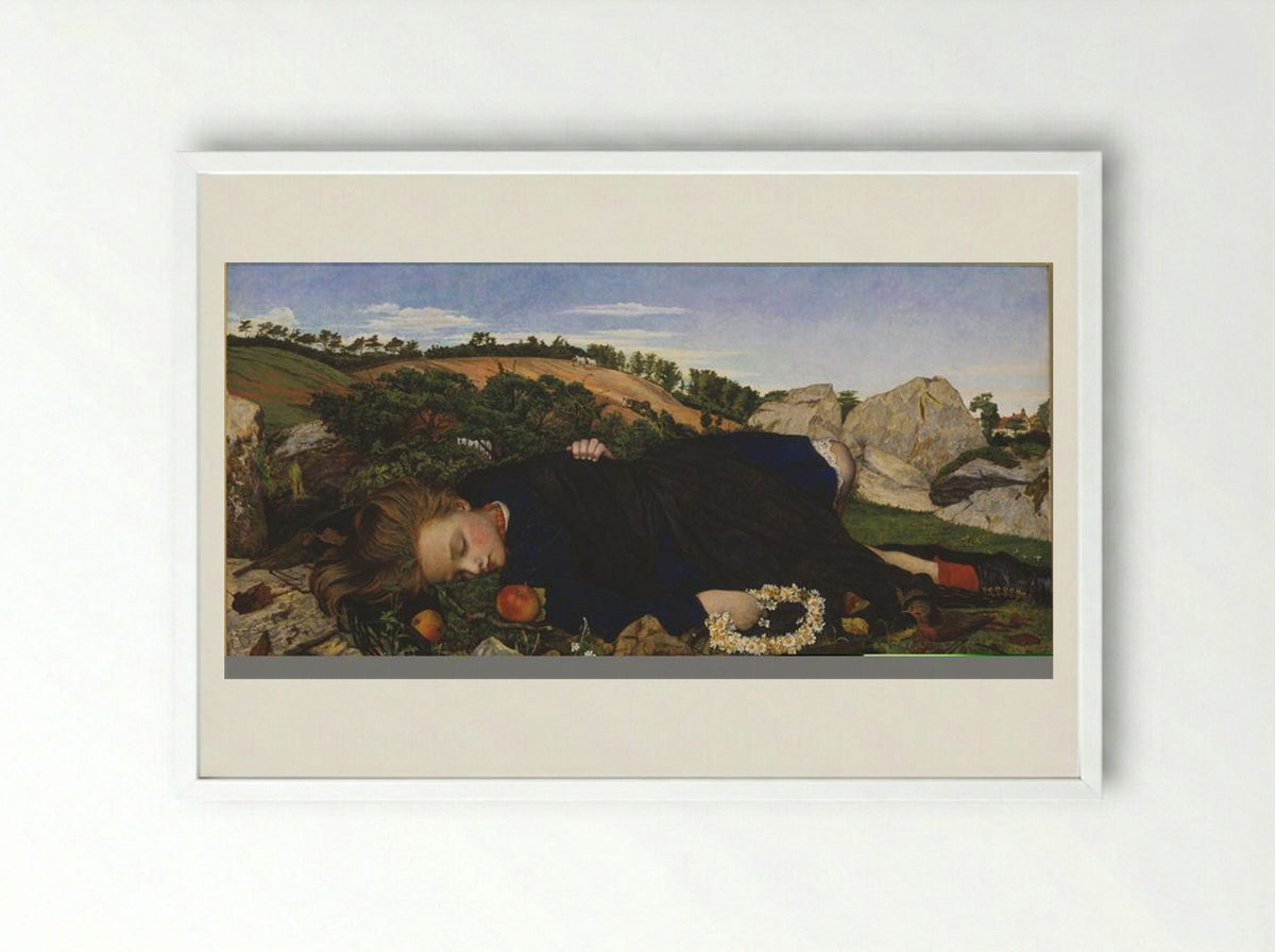 Robin of Modern Times - John Roddam Spencer Stanhope - Framed Print White