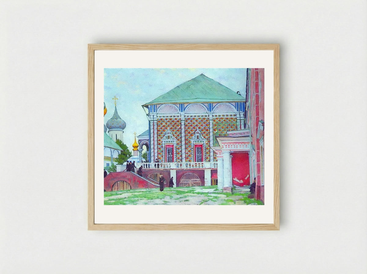 Refectory of the Trinity Sergius Lavra - Konstantin Yuon - Framed Print Wood