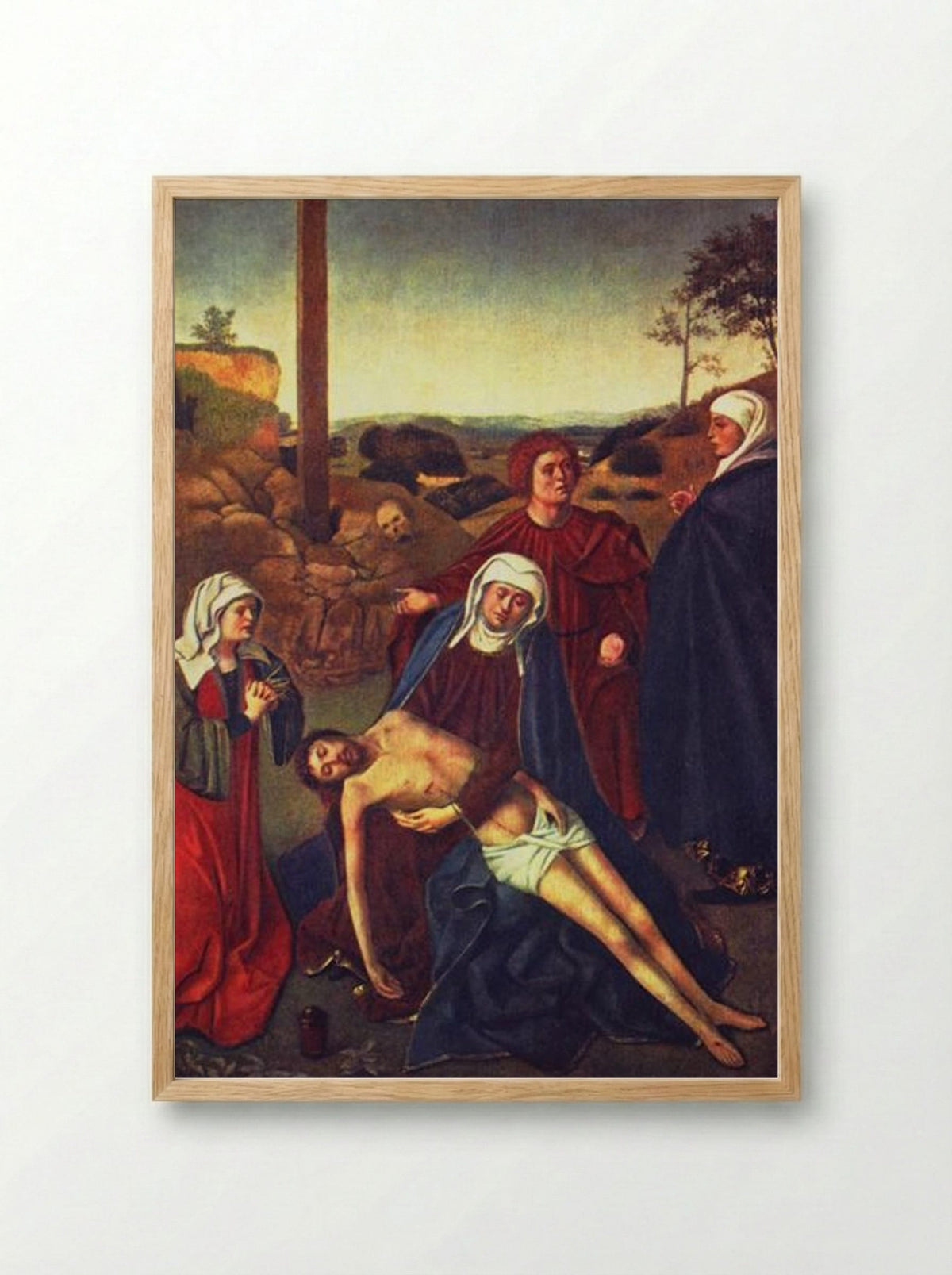 The Lamentation - Petrus Christus - Framed Print Wood