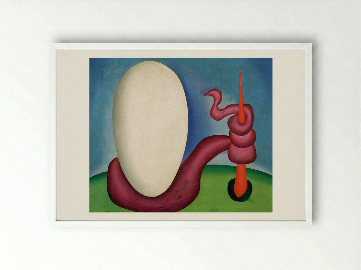 The Egg - Tarsila do Amaral - Framed Print White