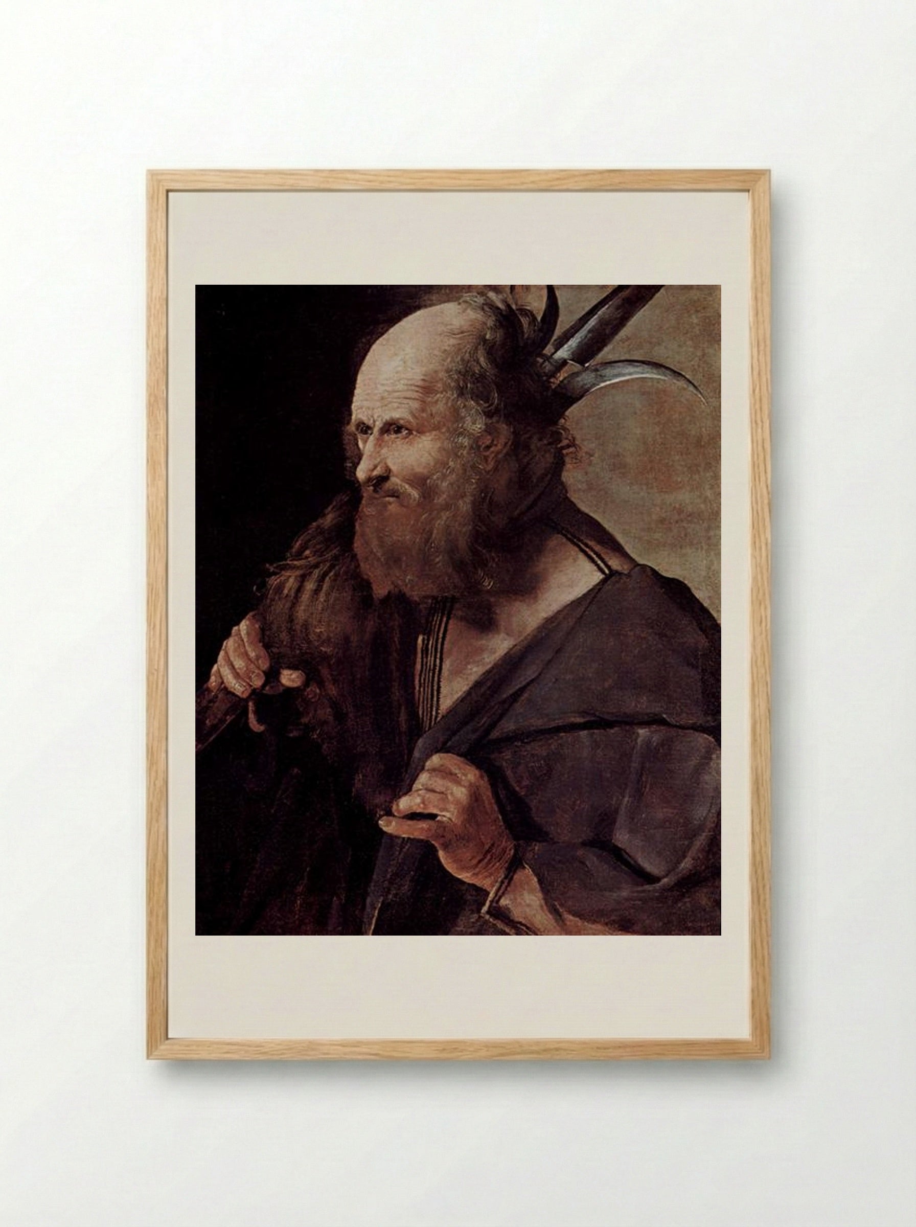 St. Jude Thaddeus - Georges de la Tour - Framed Print Wood