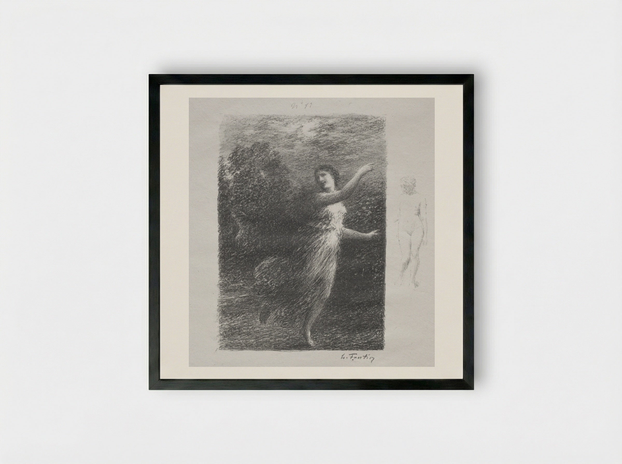 XXIV - Henri Fantin-Latour - Framed Print Black