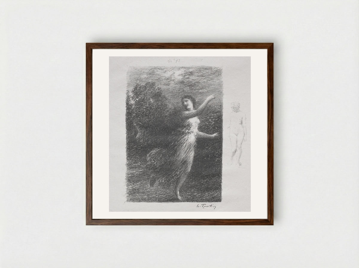 XXIV - Henri Fantin-Latour - Framed Print Dark Wood