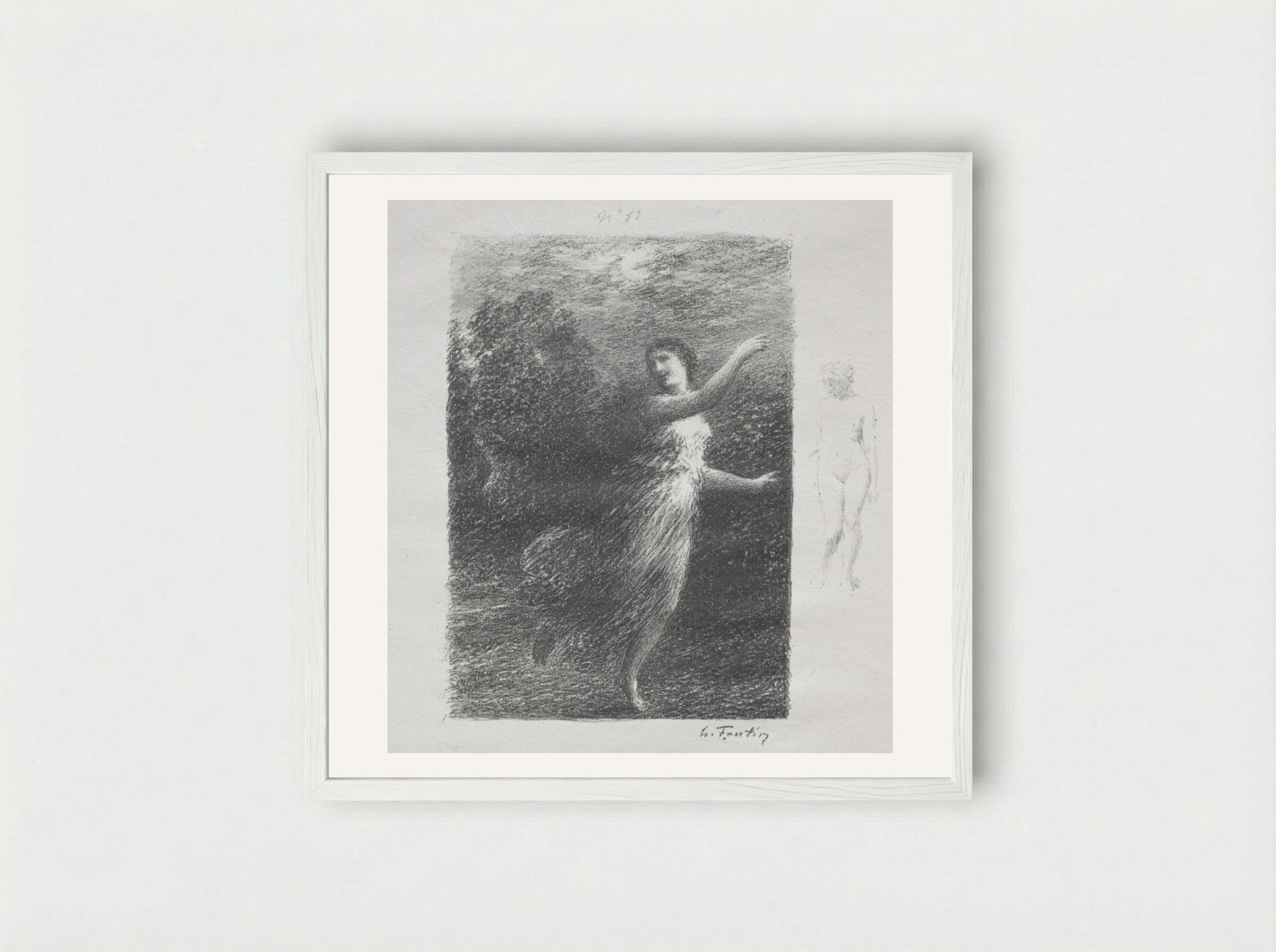 XXIV - Henri Fantin-Latour - Framed Print White