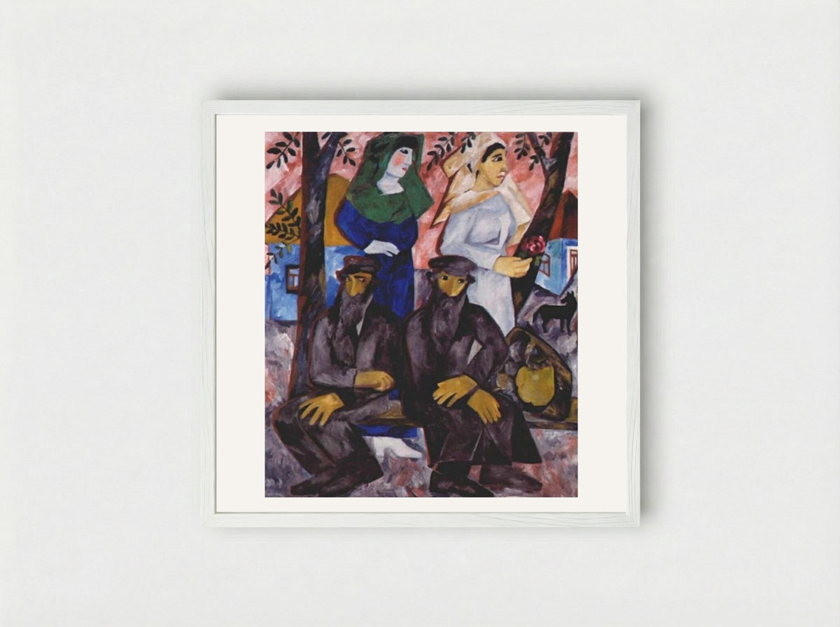 Sabbath - Natalia Goncharova - Framed Print White