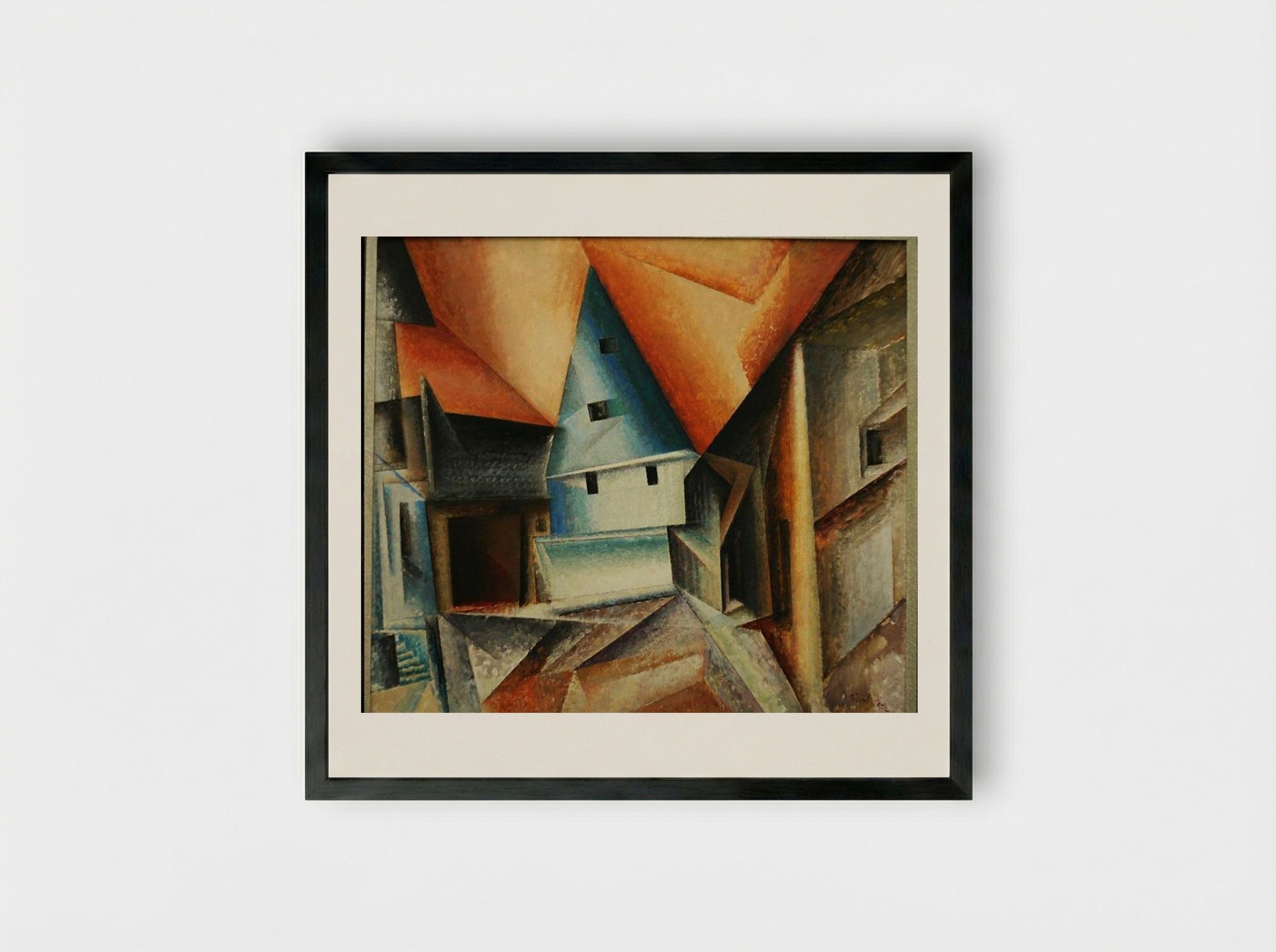 Oberweimar - Lyonel Feininger - Framed Print Black