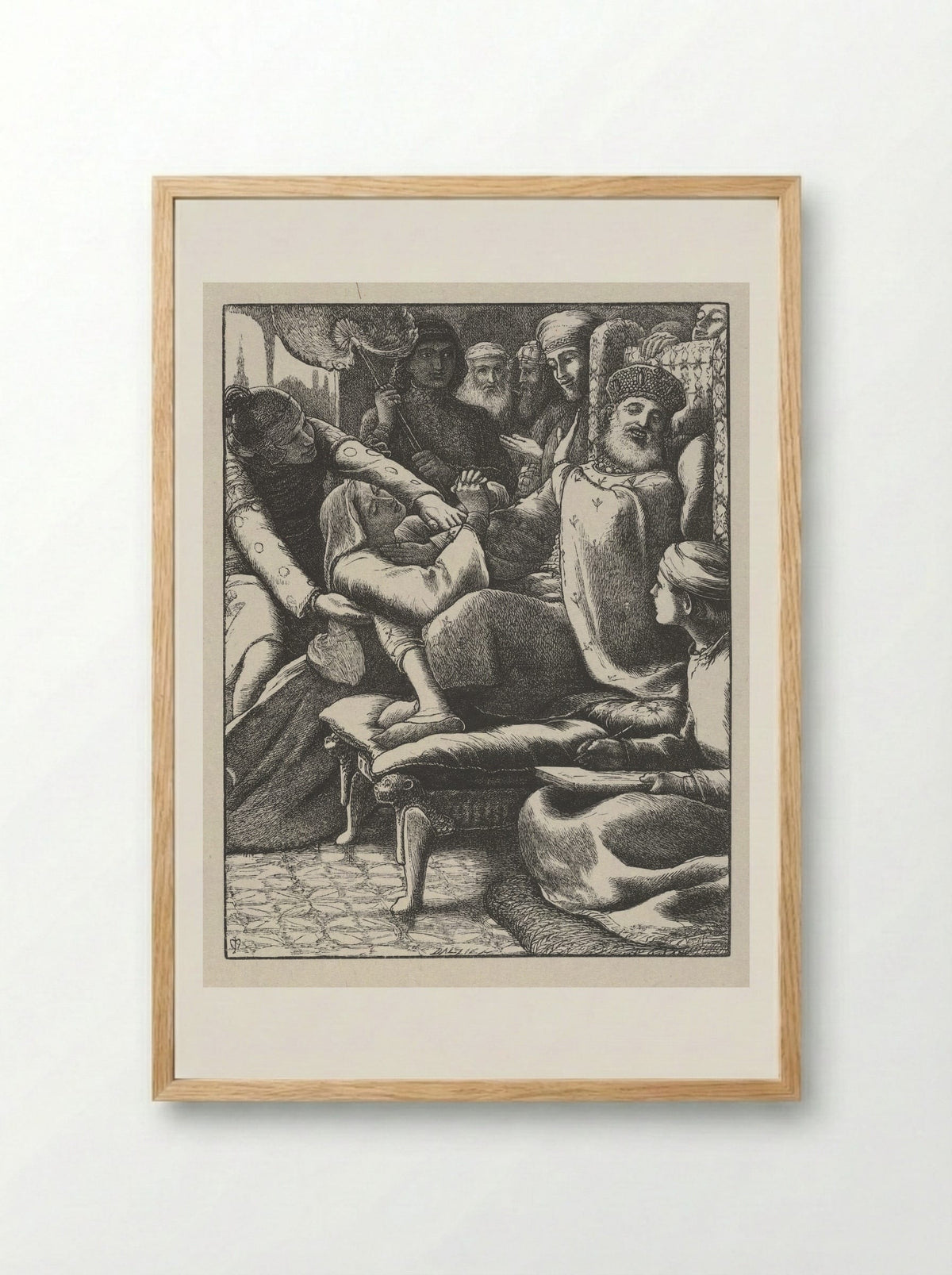 The Unjust Judge - John Everett Millais - Framed Print Wood