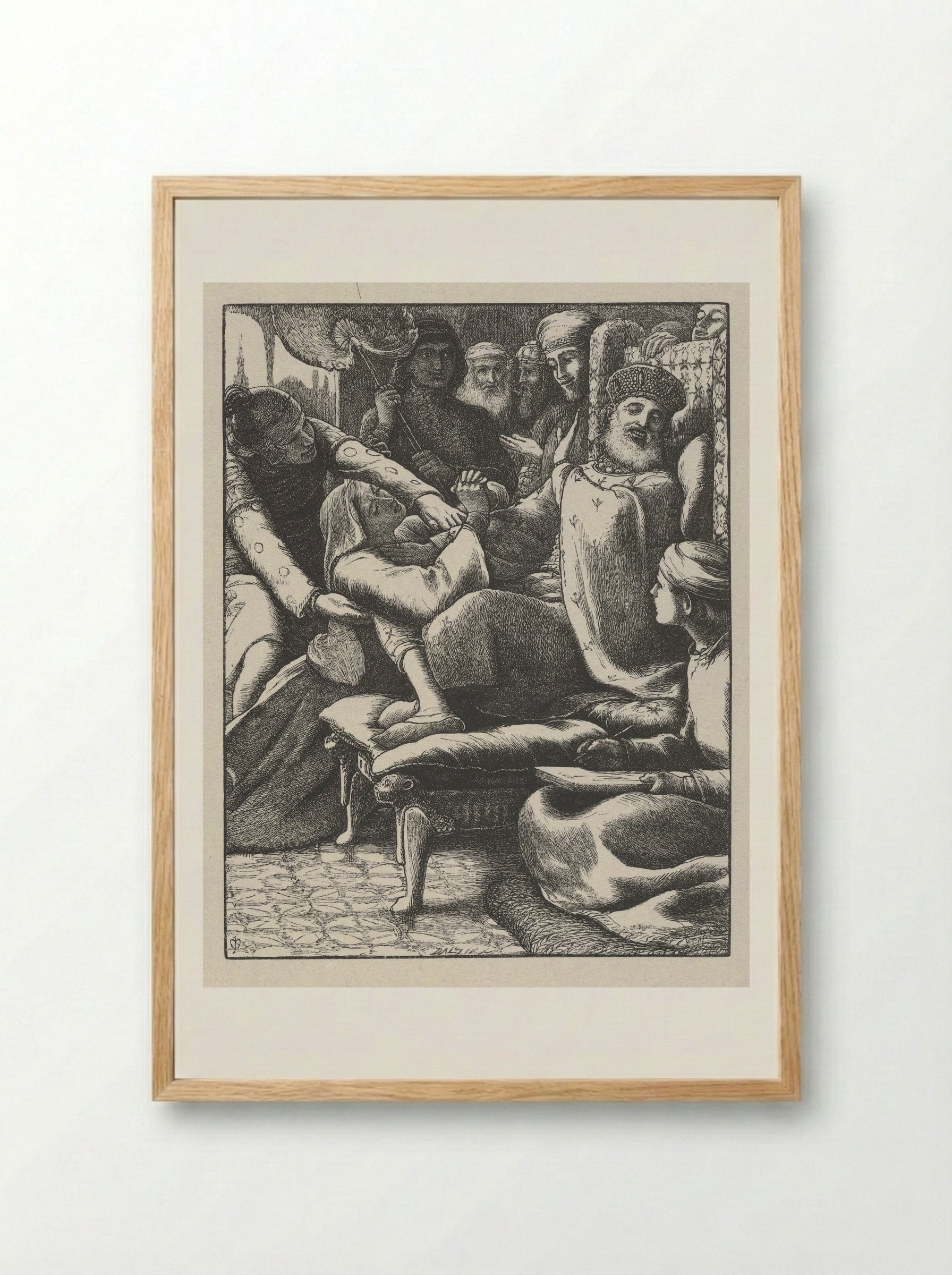 The Unjust Judge - John Everett Millais - Framed Print Wood