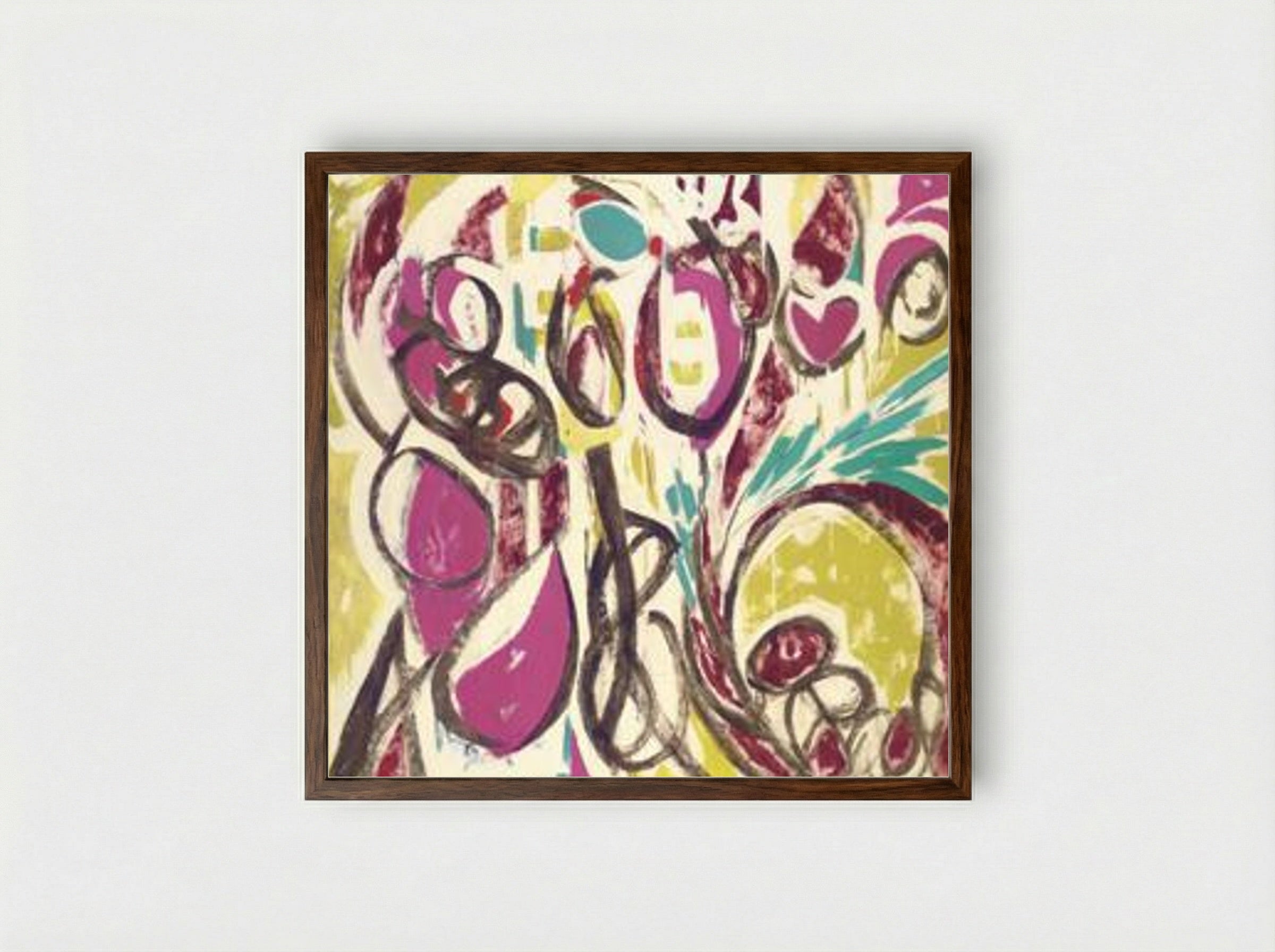 Thaw - Lee Krasner - Framed Print Dark Wood