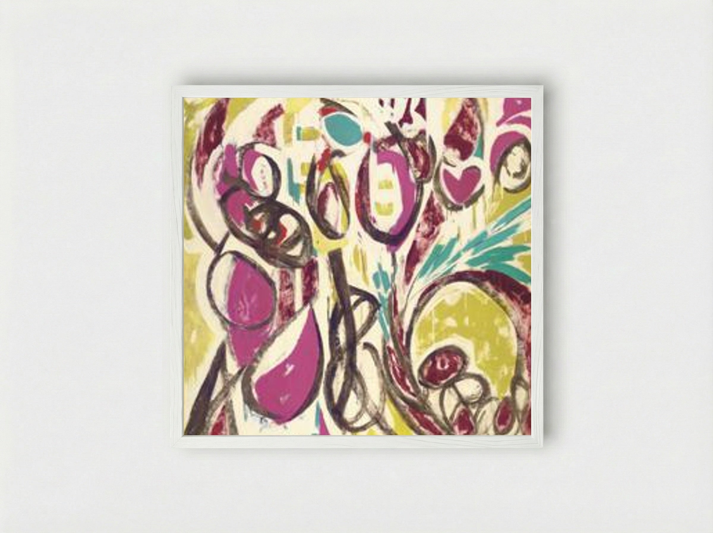 Thaw - Lee Krasner - Framed Print White