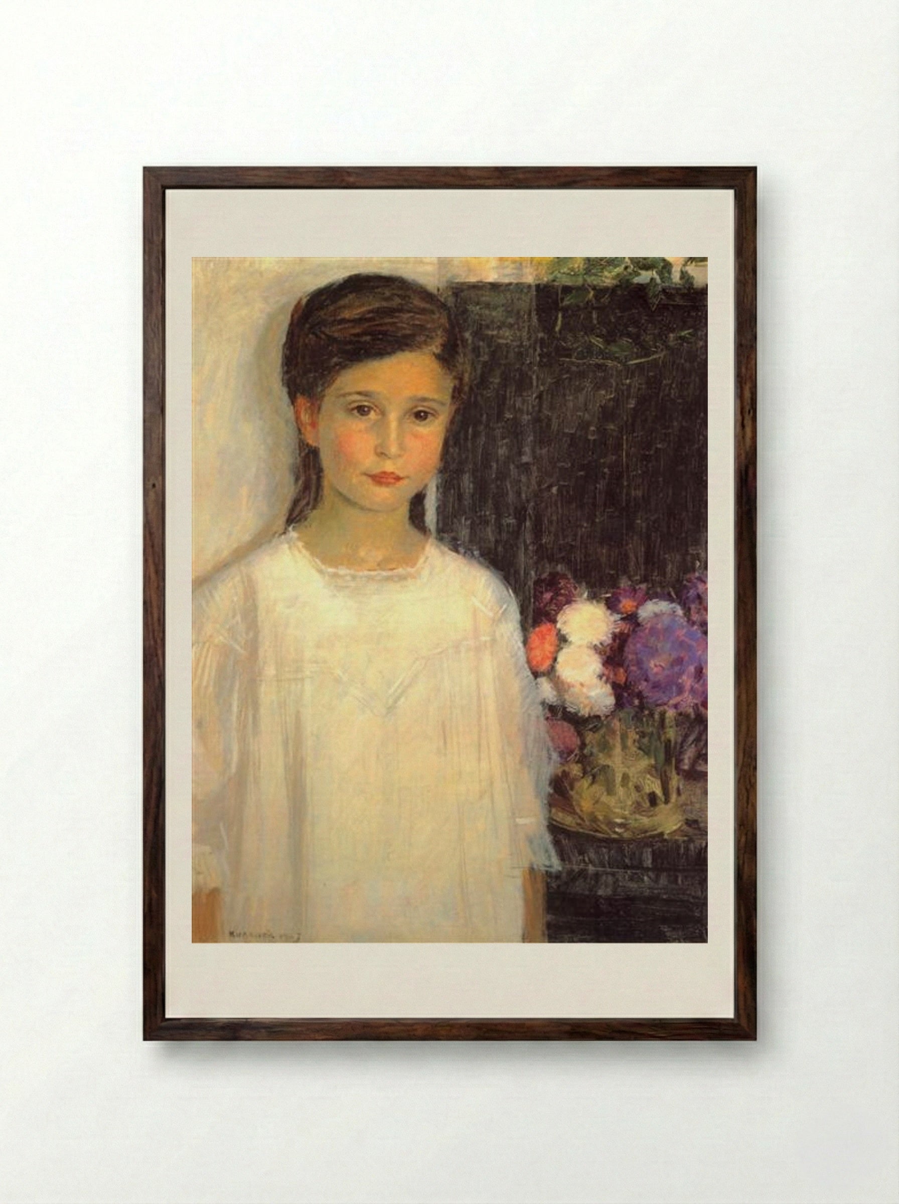 Mira Baue - Max Kurzweil - Framed Print Dark Wood
