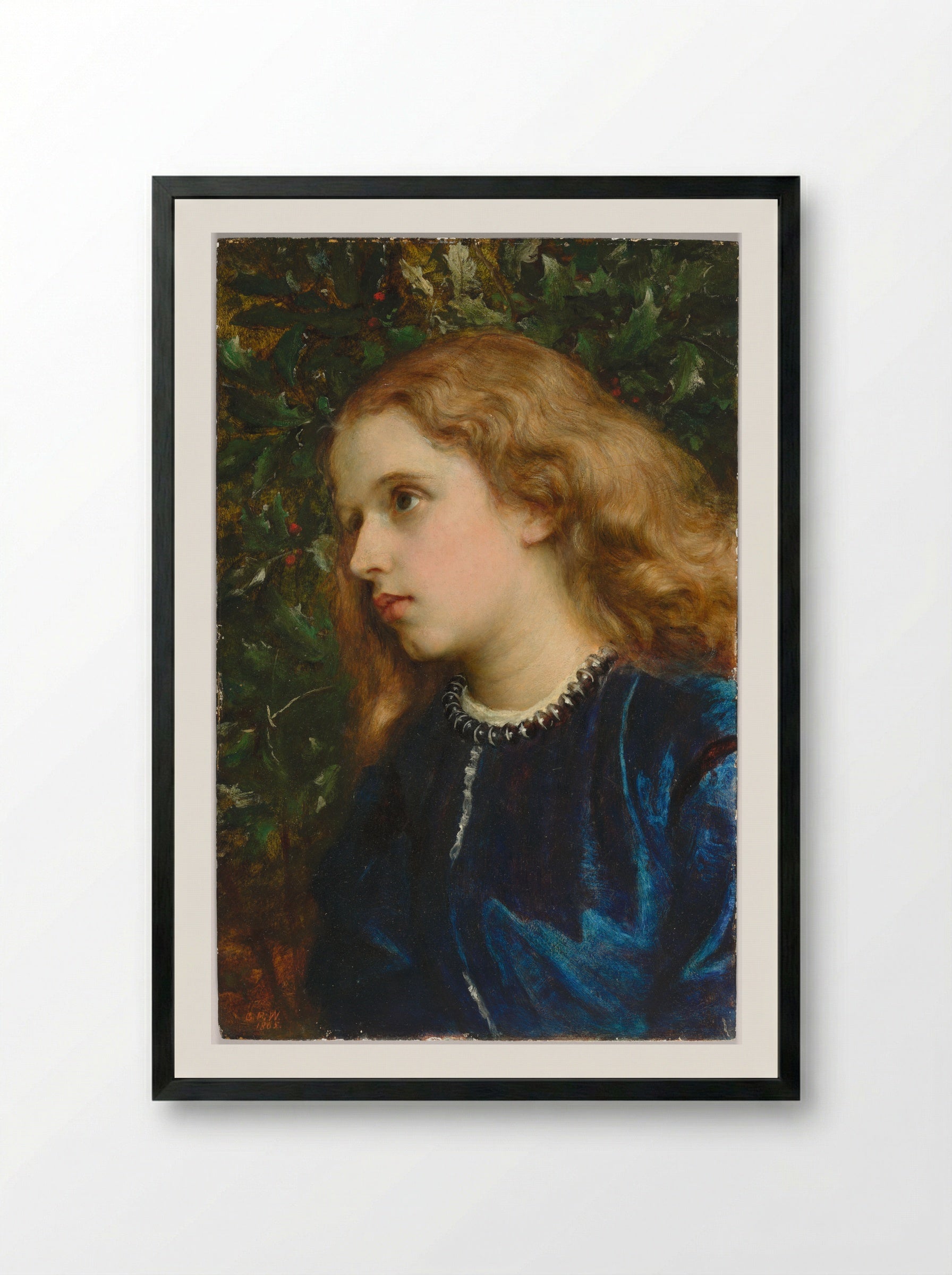 Virginia Dalrymple - George Frederic Watts - Framed Print Black