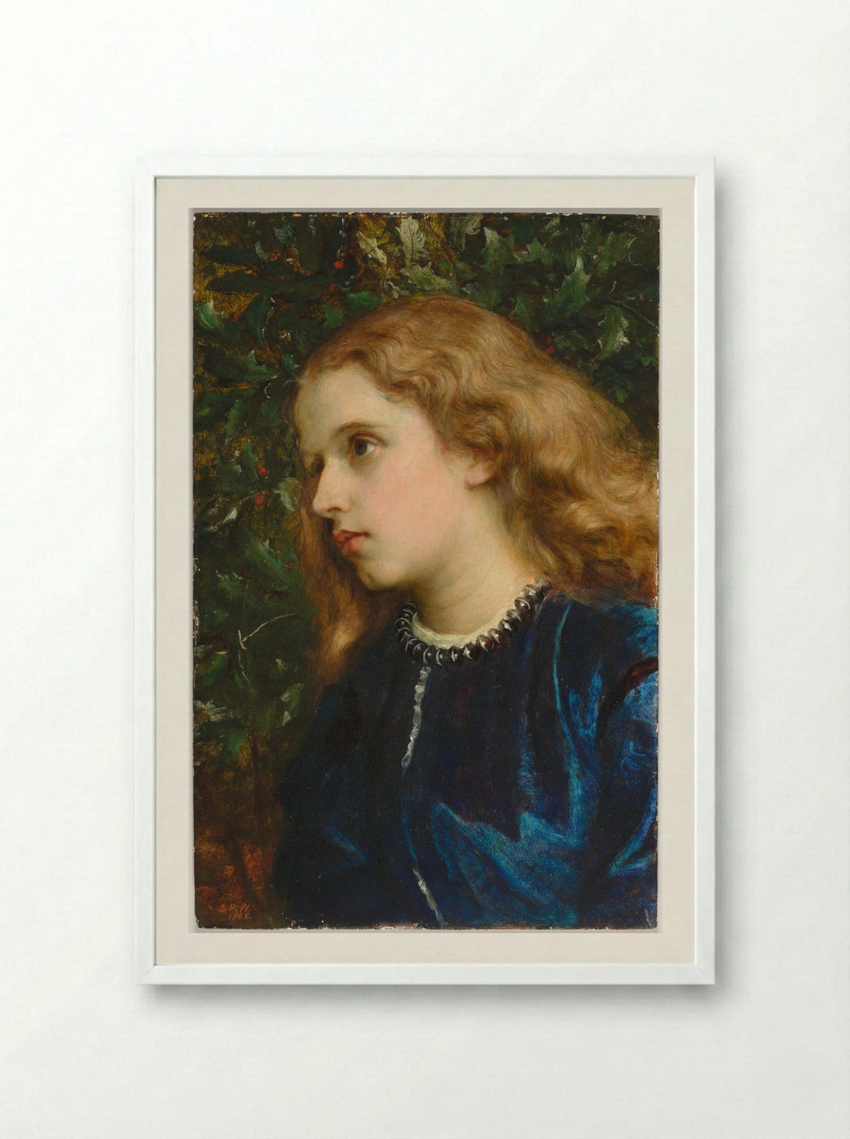 Virginia Dalrymple - George Frederic Watts - Framed Print White