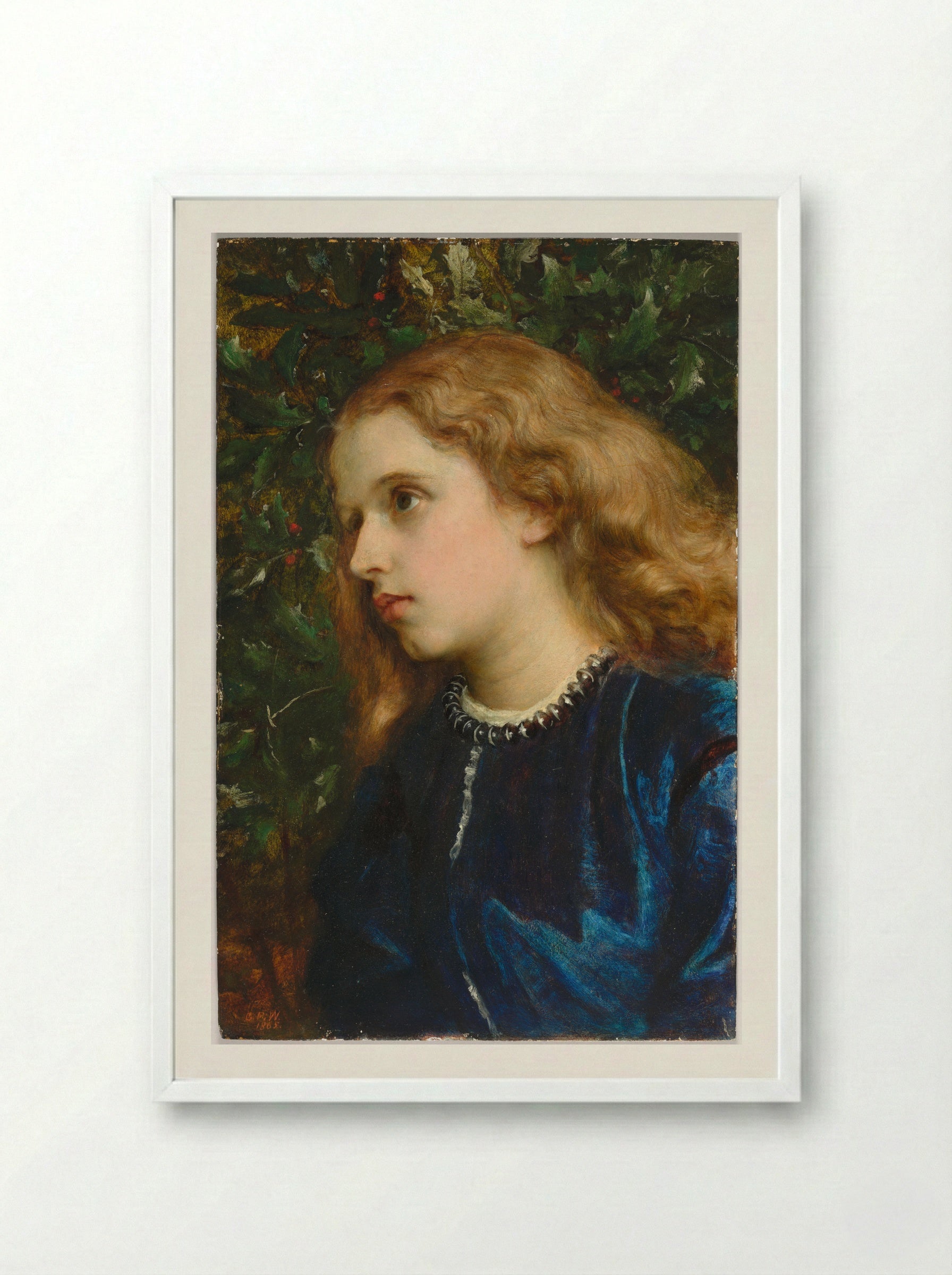 Virginia Dalrymple - George Frederic Watts - Framed Print White