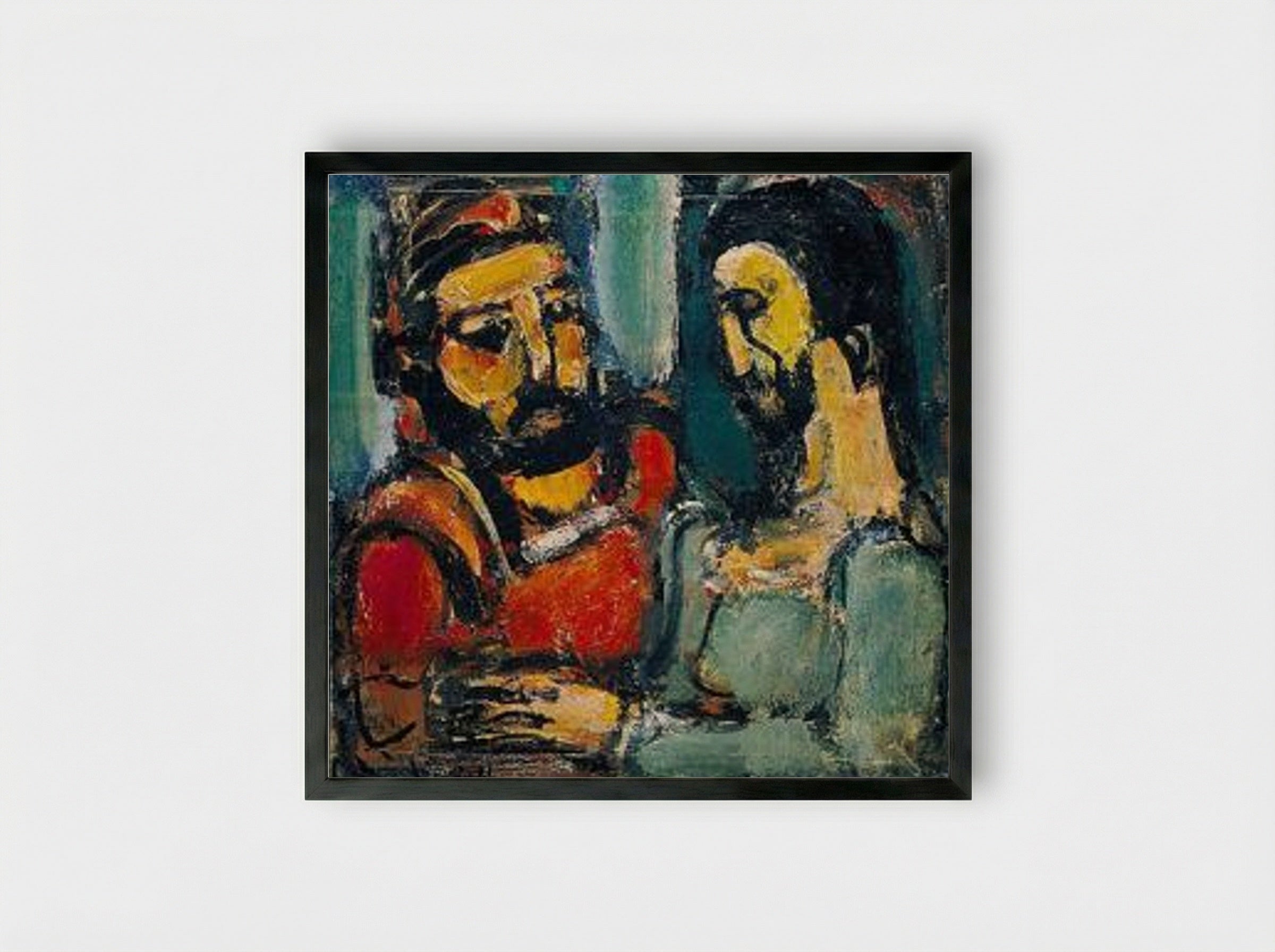 Christ et Docteur - Georges Rouault - Framed Print Black