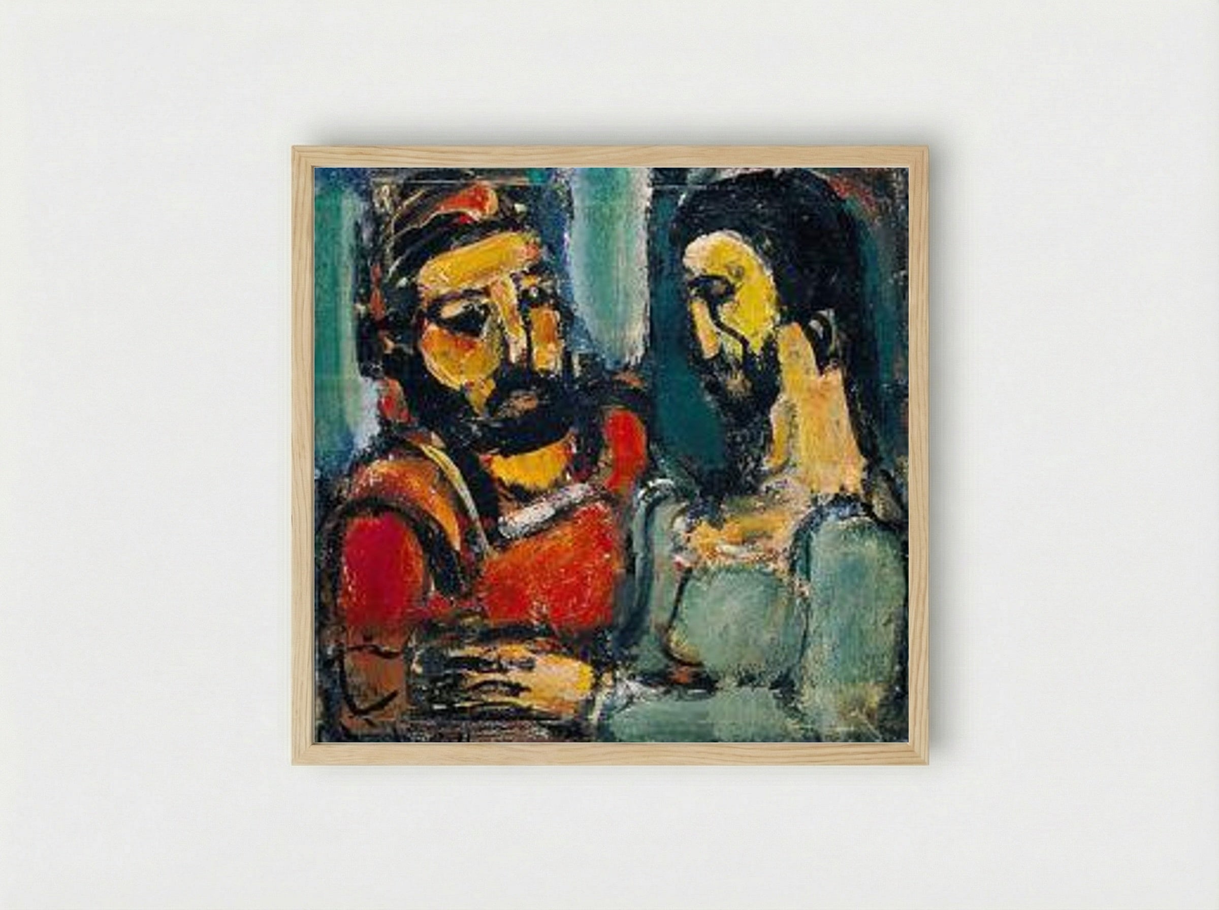 Christ et Docteur - Georges Rouault - Framed Print Wood
