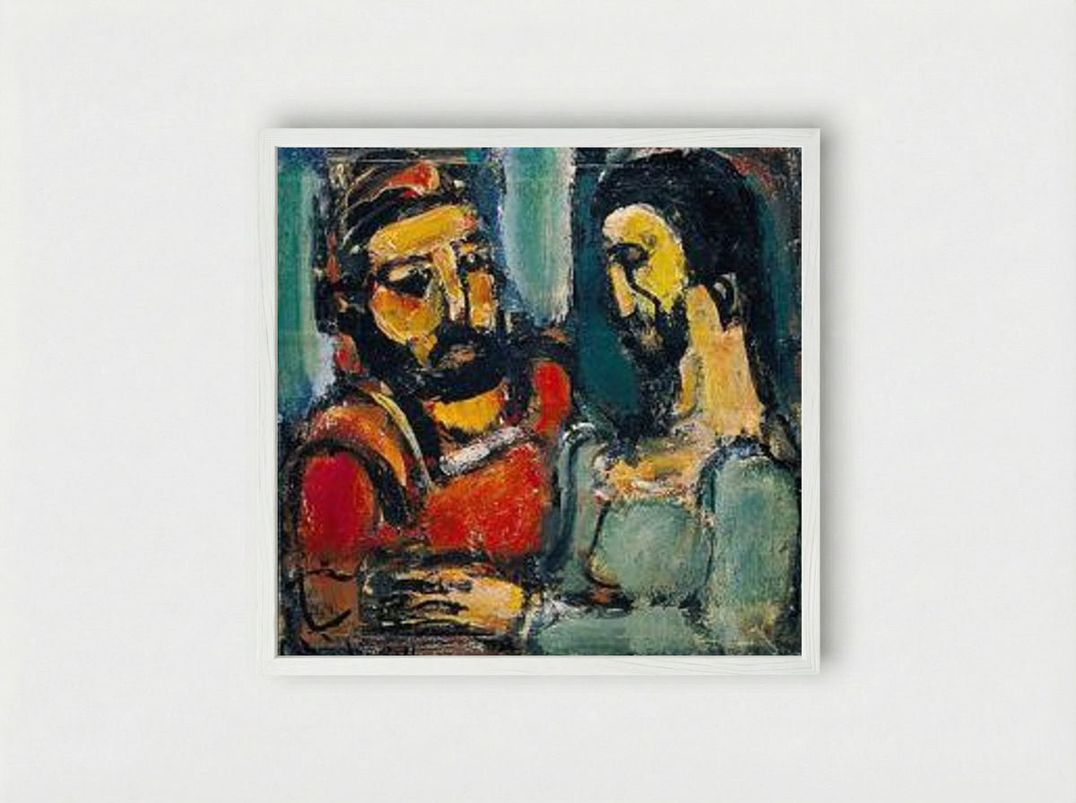 Christ et Docteur - Georges Rouault - Framed Print White
