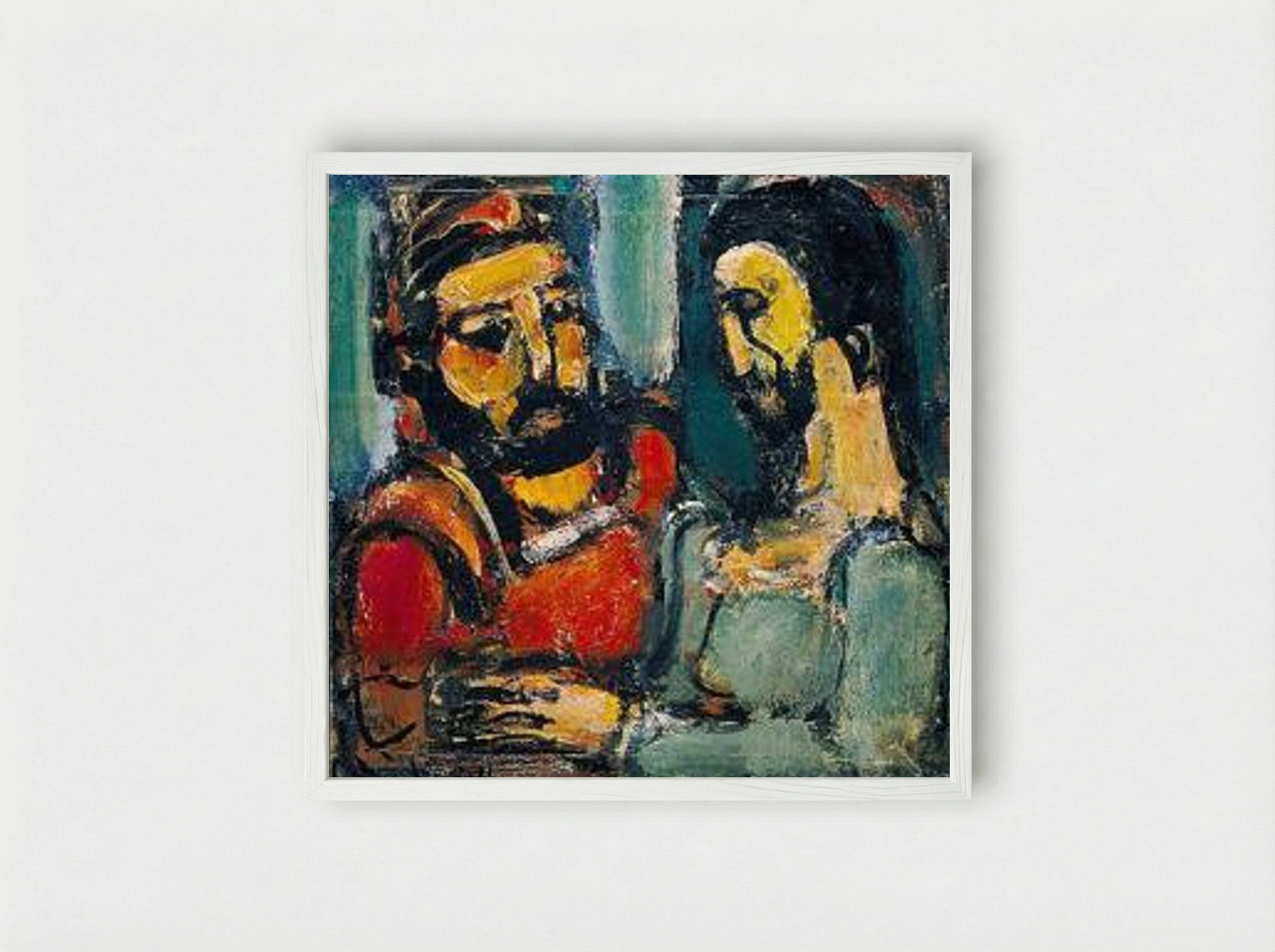 Christ et Docteur - Georges Rouault - Framed Print White