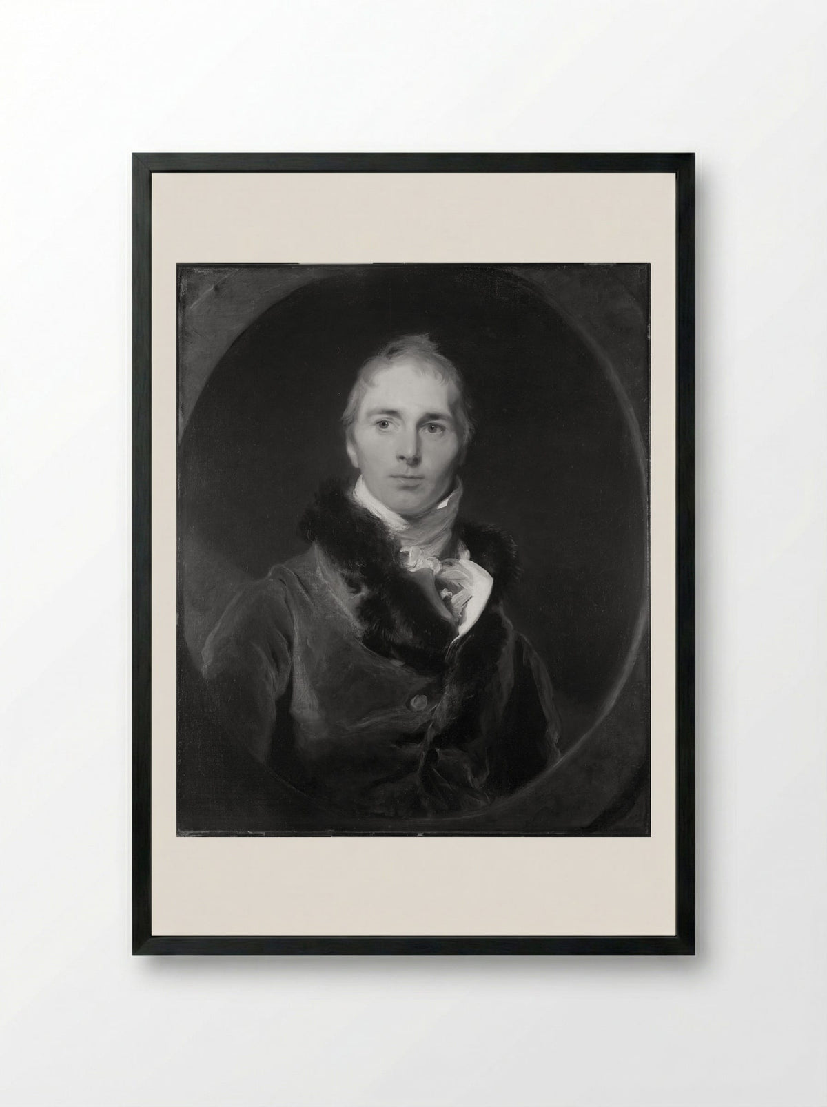 Francis Moore - Sir Thomas Lawrence - Framed Print Black