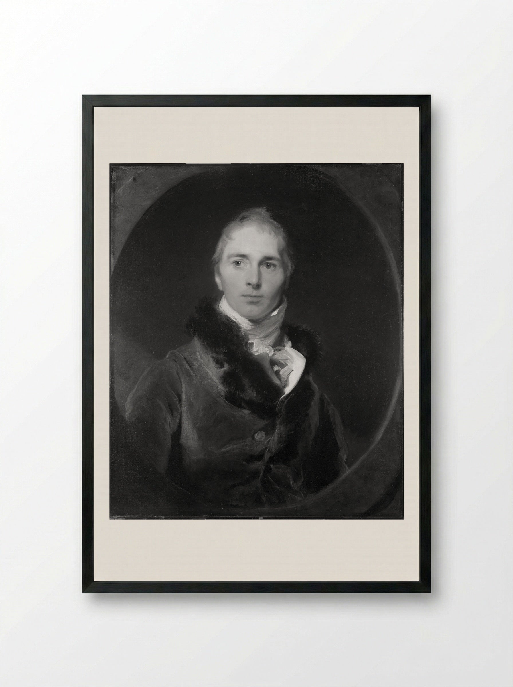 Francis Moore - Sir Thomas Lawrence - Framed Print Black