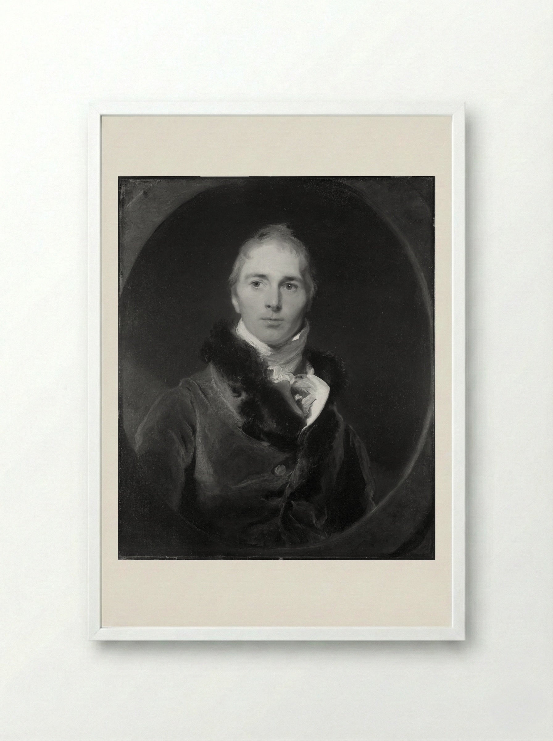 Francis Moore - Sir Thomas Lawrence - Framed Print White
