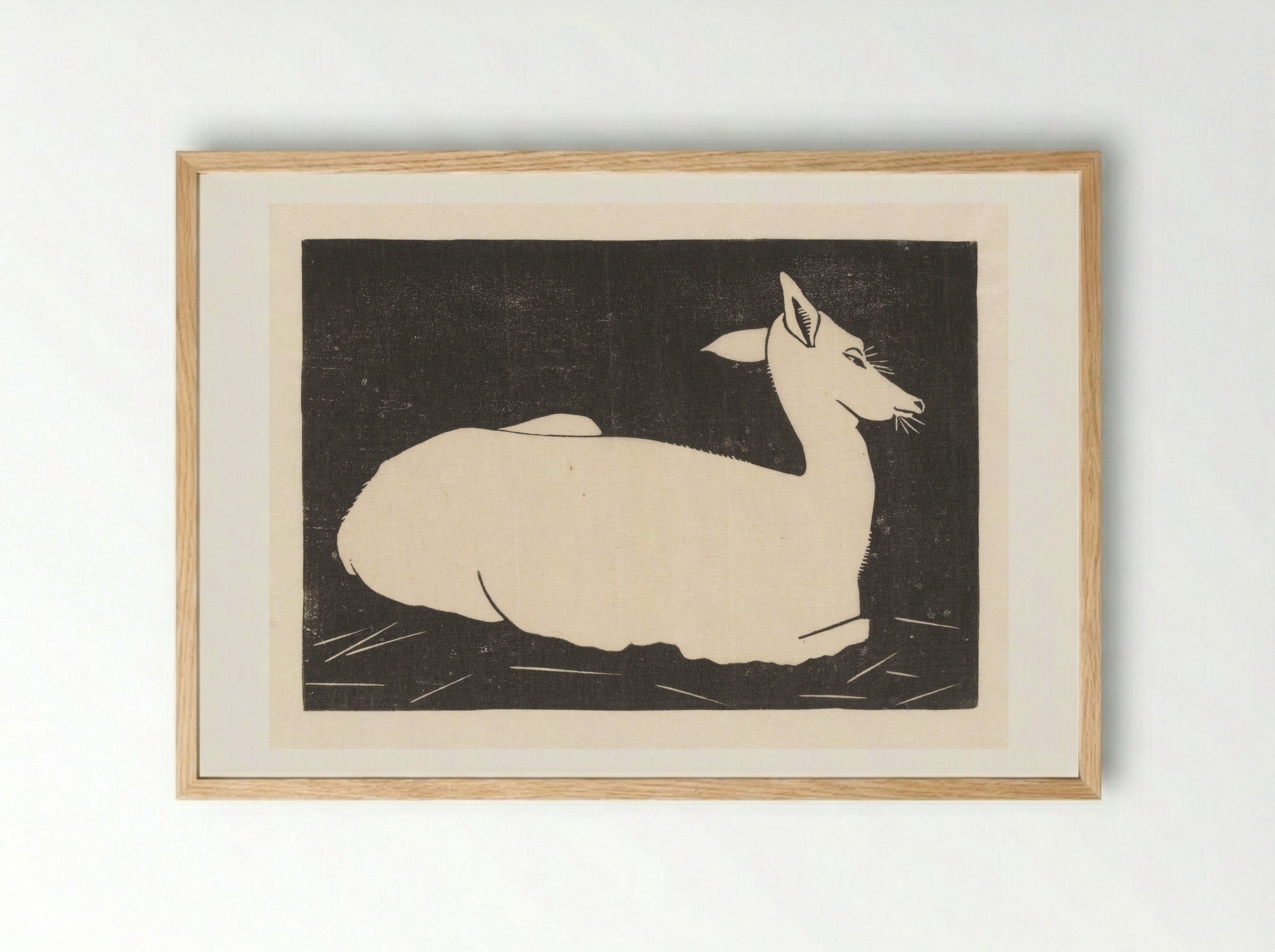 Hert (Deer) - Samuel Jessurun de Mesquita - Framed Print Wood