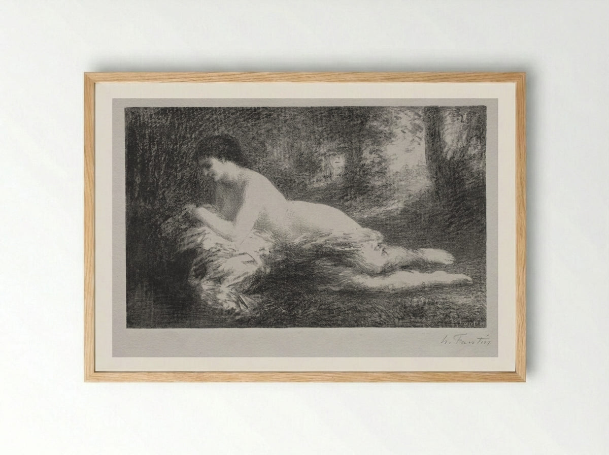 Réverie - Henri Fantin-Latour - Framed Print Wood