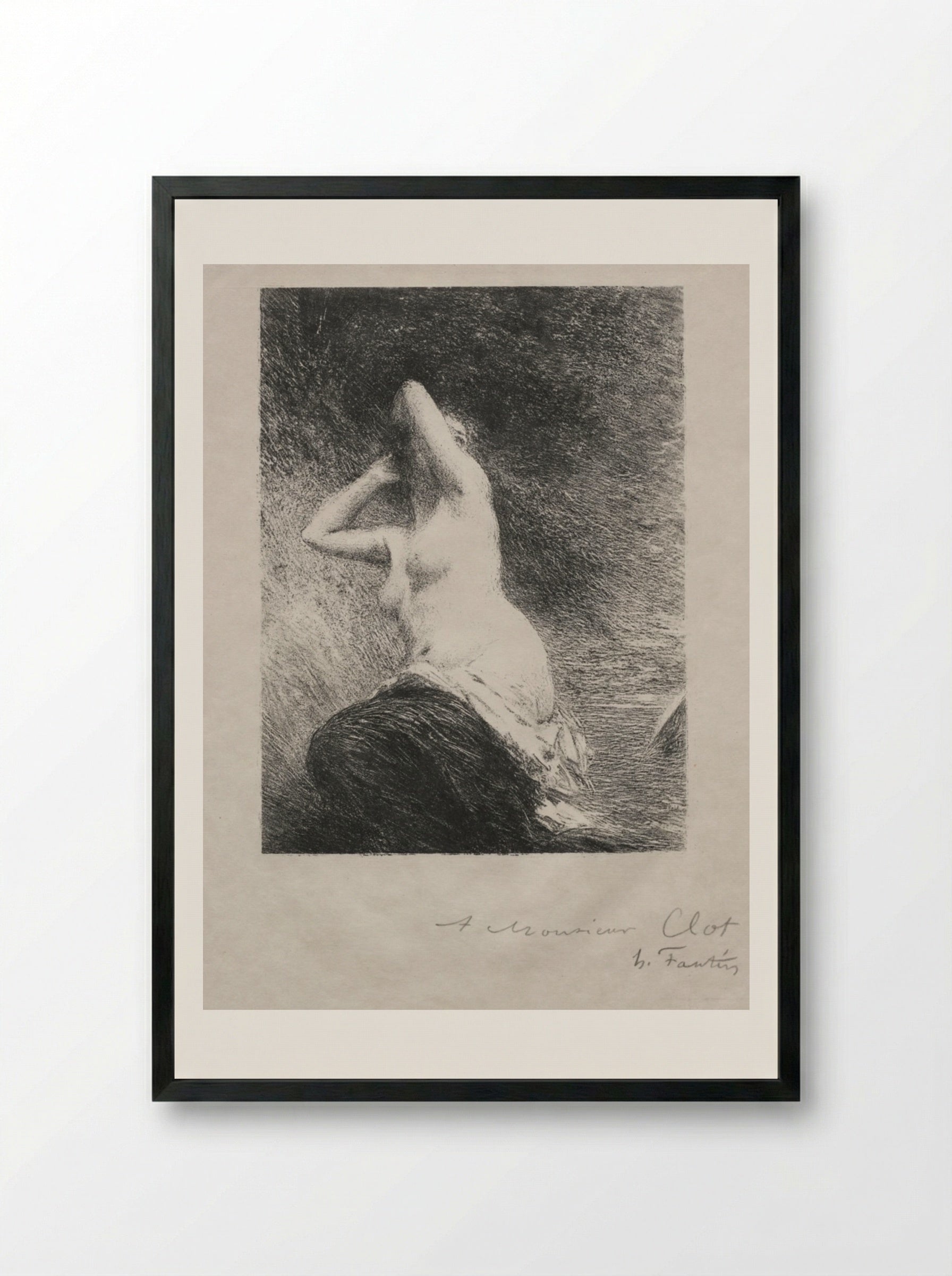 Ariadne - Henri Fantin-Latour - Framed Print Black