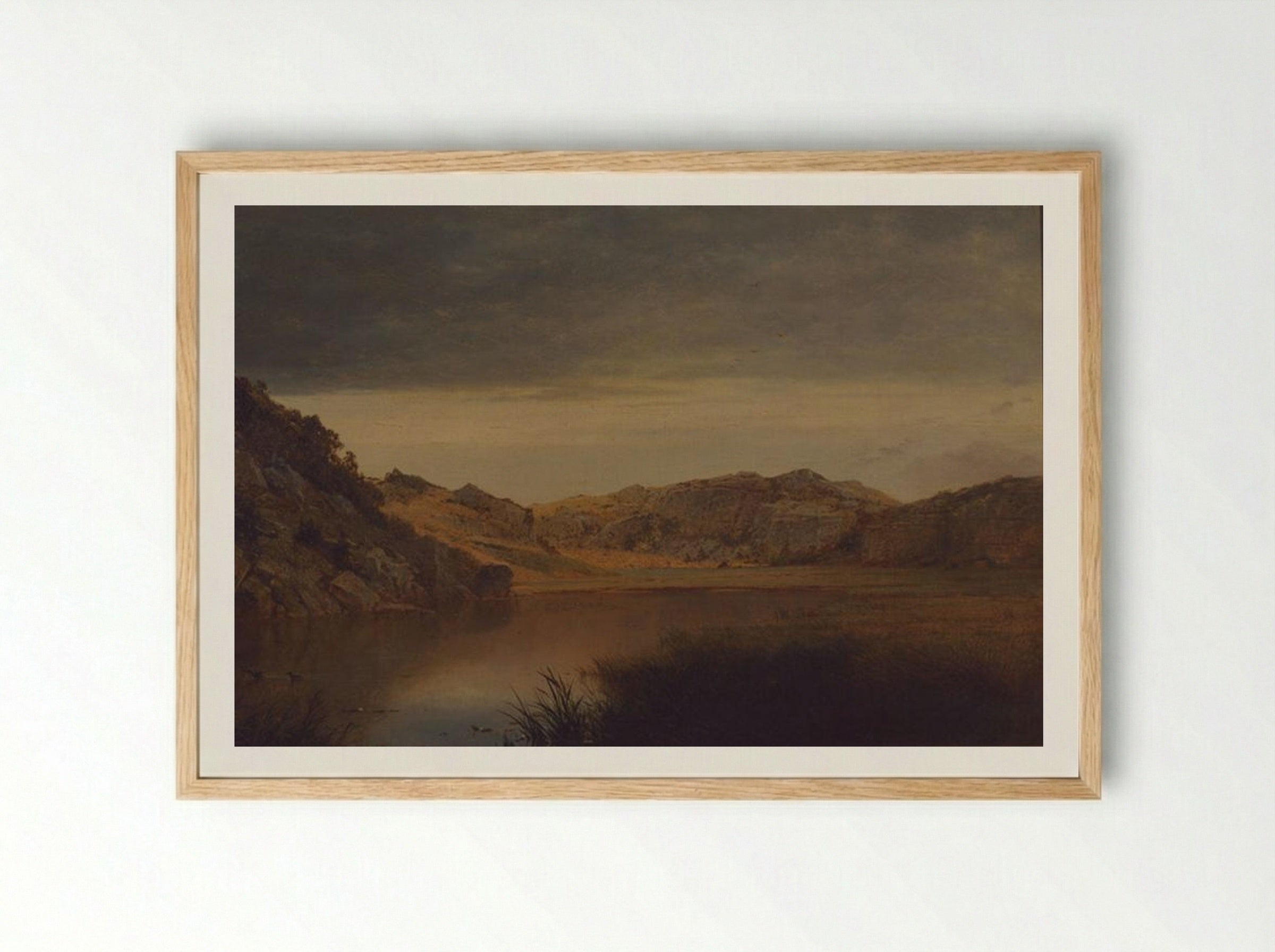 Paradise Rocks, Newport - John Frederick Kensett - Framed Print Wood