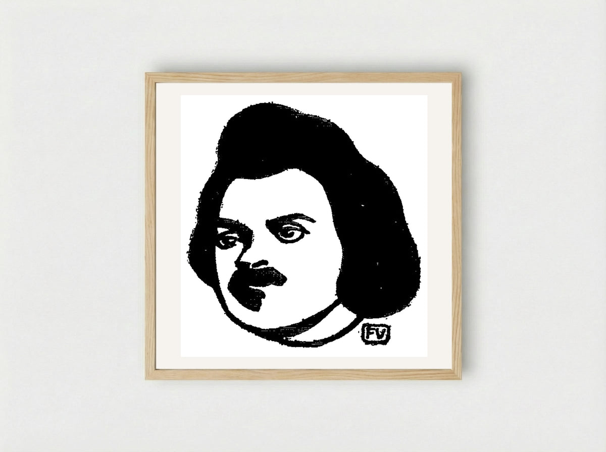 Honoré de Balzac - Félix Vallotton - Framed Print Wood
