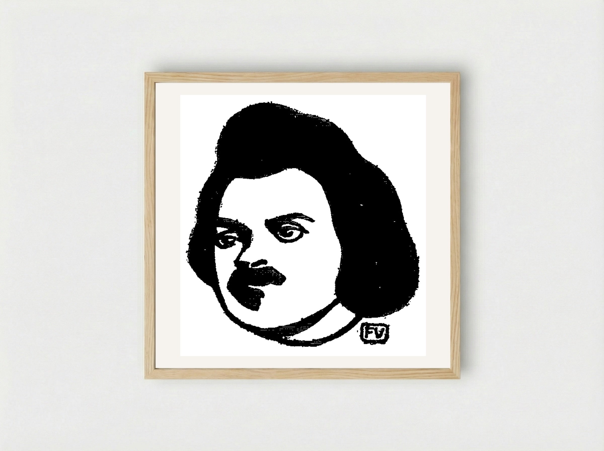 Honoré de Balzac - Félix Vallotton - Framed Print Wood
