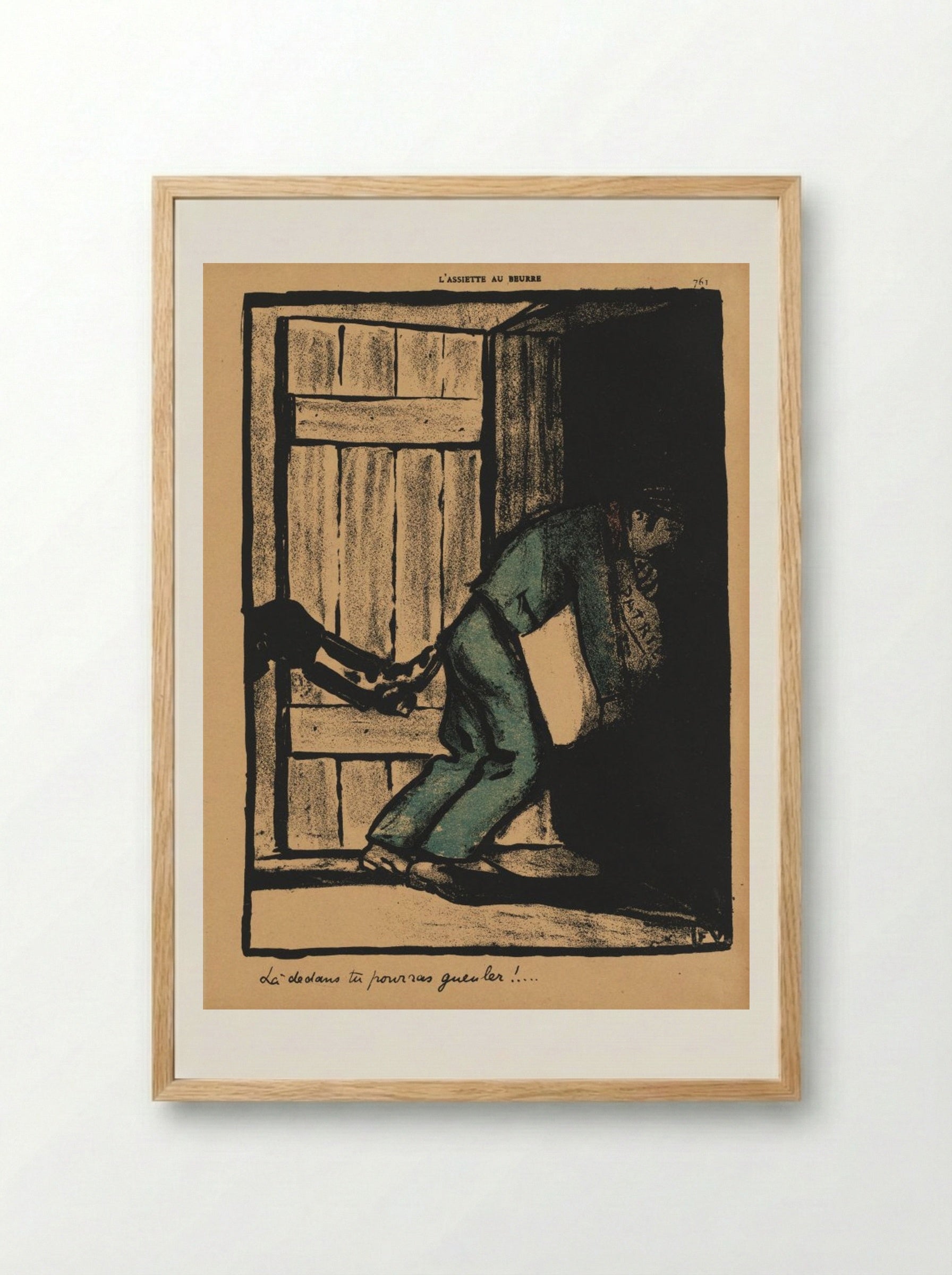 You can bawl... - Félix Vallotton - Framed Print Wood