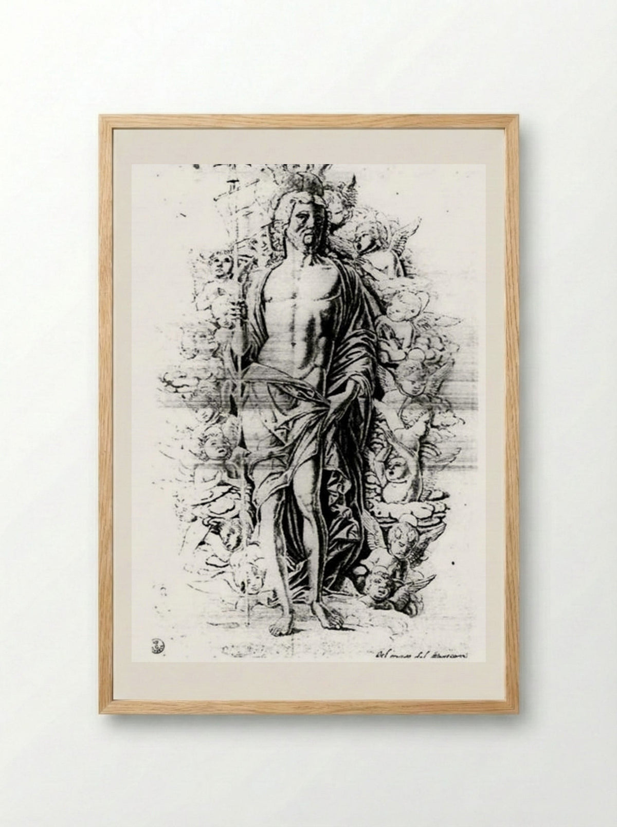 Christ in Limbo - Andrea Mantegna - Framed Print Wood