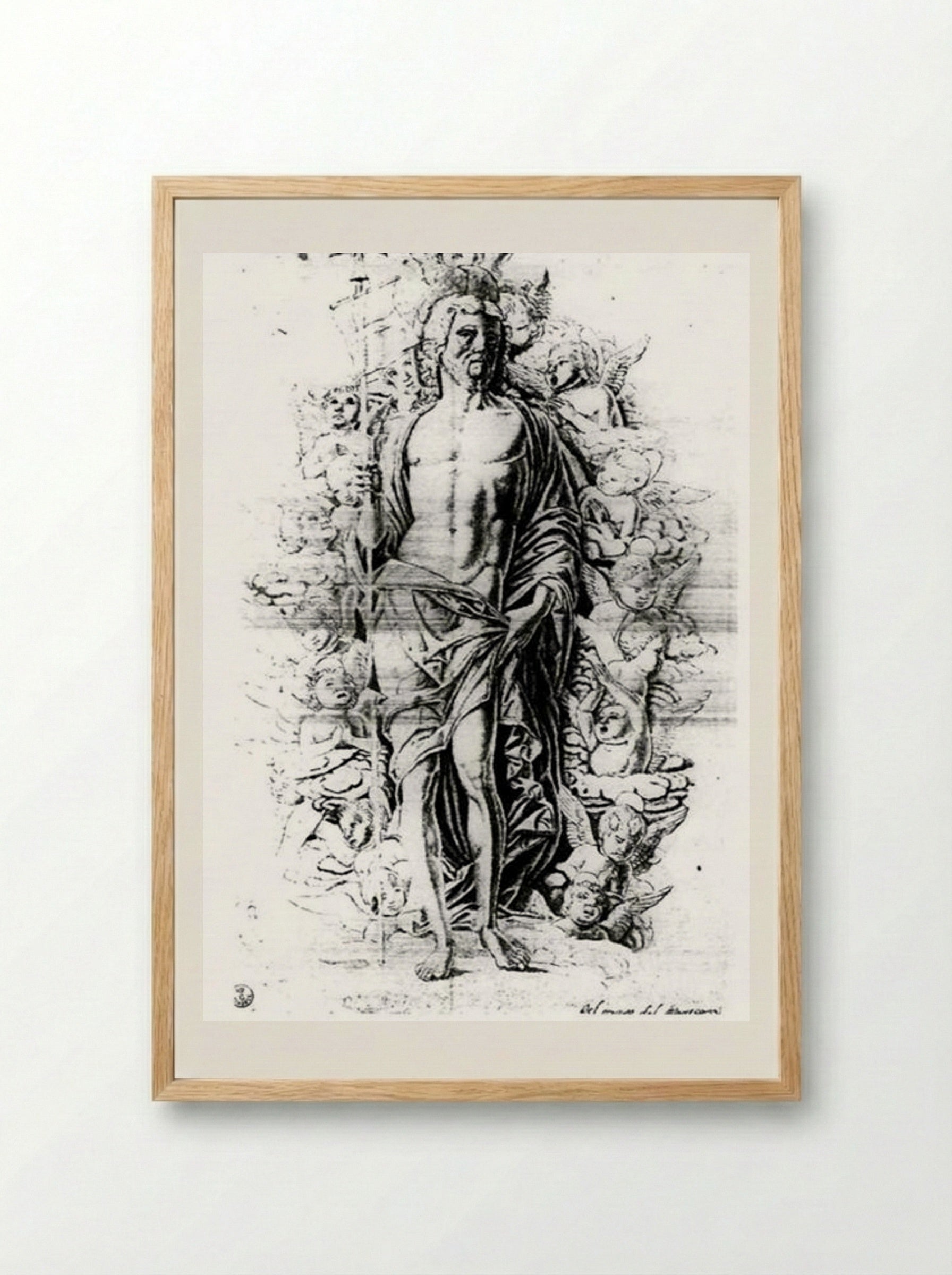 Christ in Limbo - Andrea Mantegna - Framed Print Wood