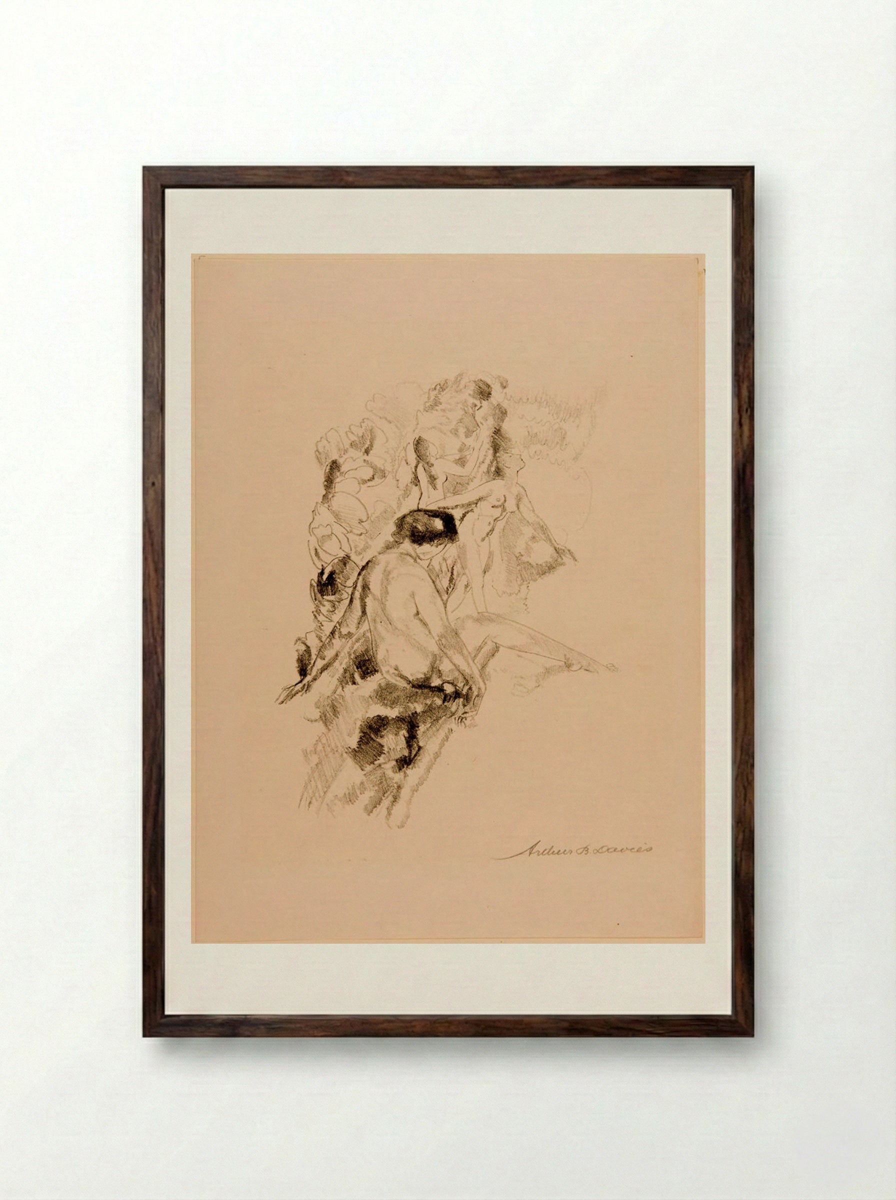 Bounteous Spring - Arthur Bowen Davies - Framed Print Dark Wood