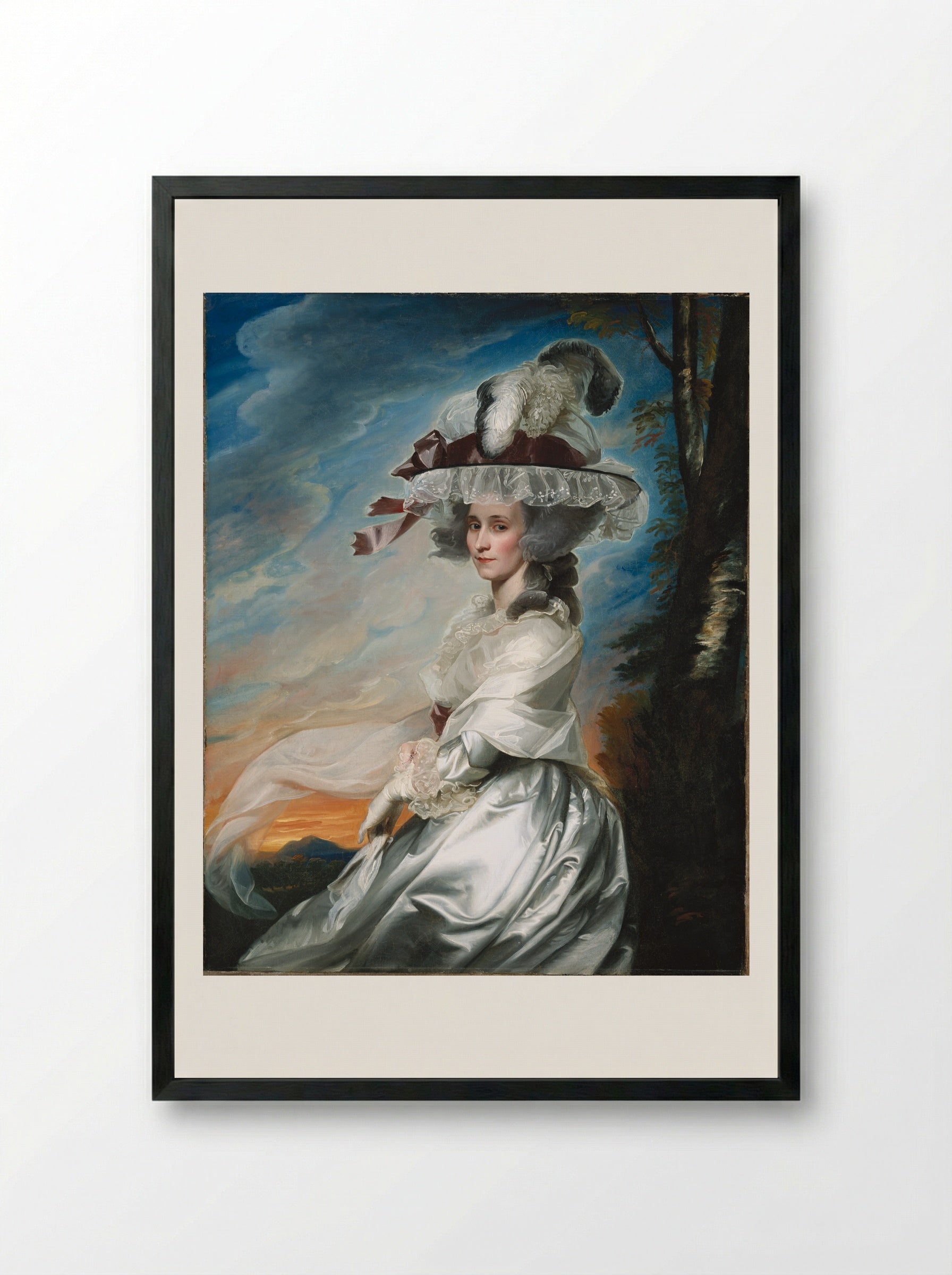Abigael Bromfield Rogers (Mrs. Daniel Denison Rogers) - John Singleton Copley - Framed Print Black