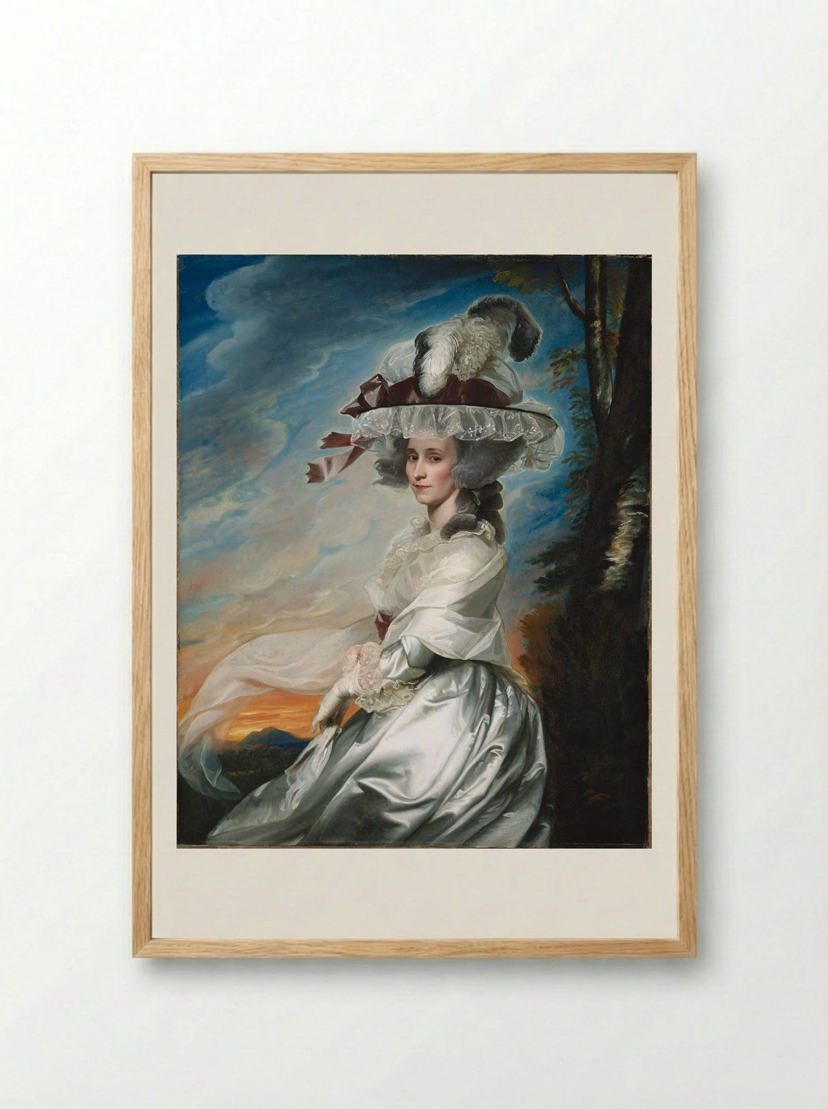 Abigael Bromfield Rogers (Mrs. Daniel Denison Rogers) - John Singleton Copley - Framed Print Wood