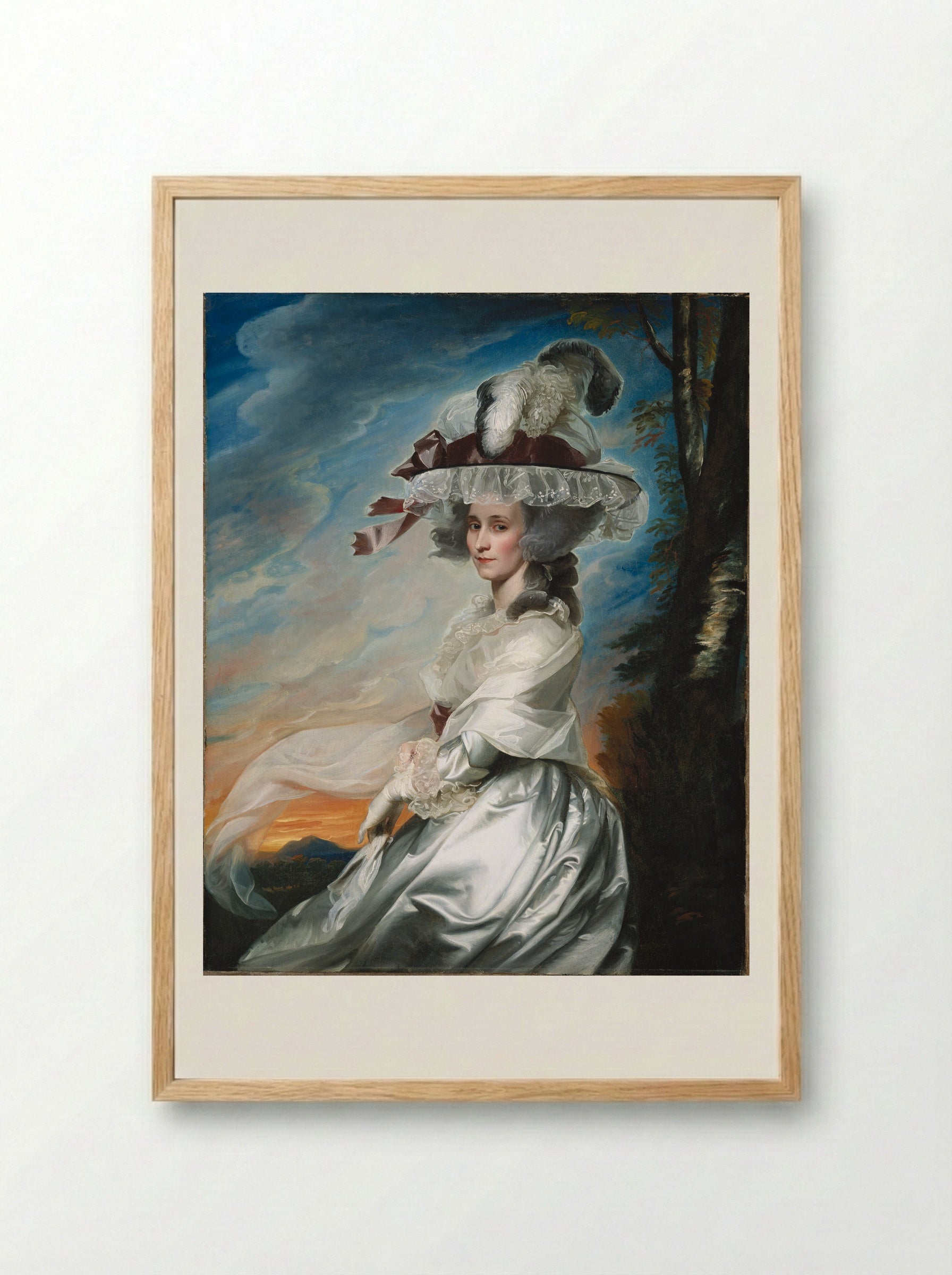 Abigael Bromfield Rogers (Mrs. Daniel Denison Rogers) - John Singleton Copley - Framed Print Wood