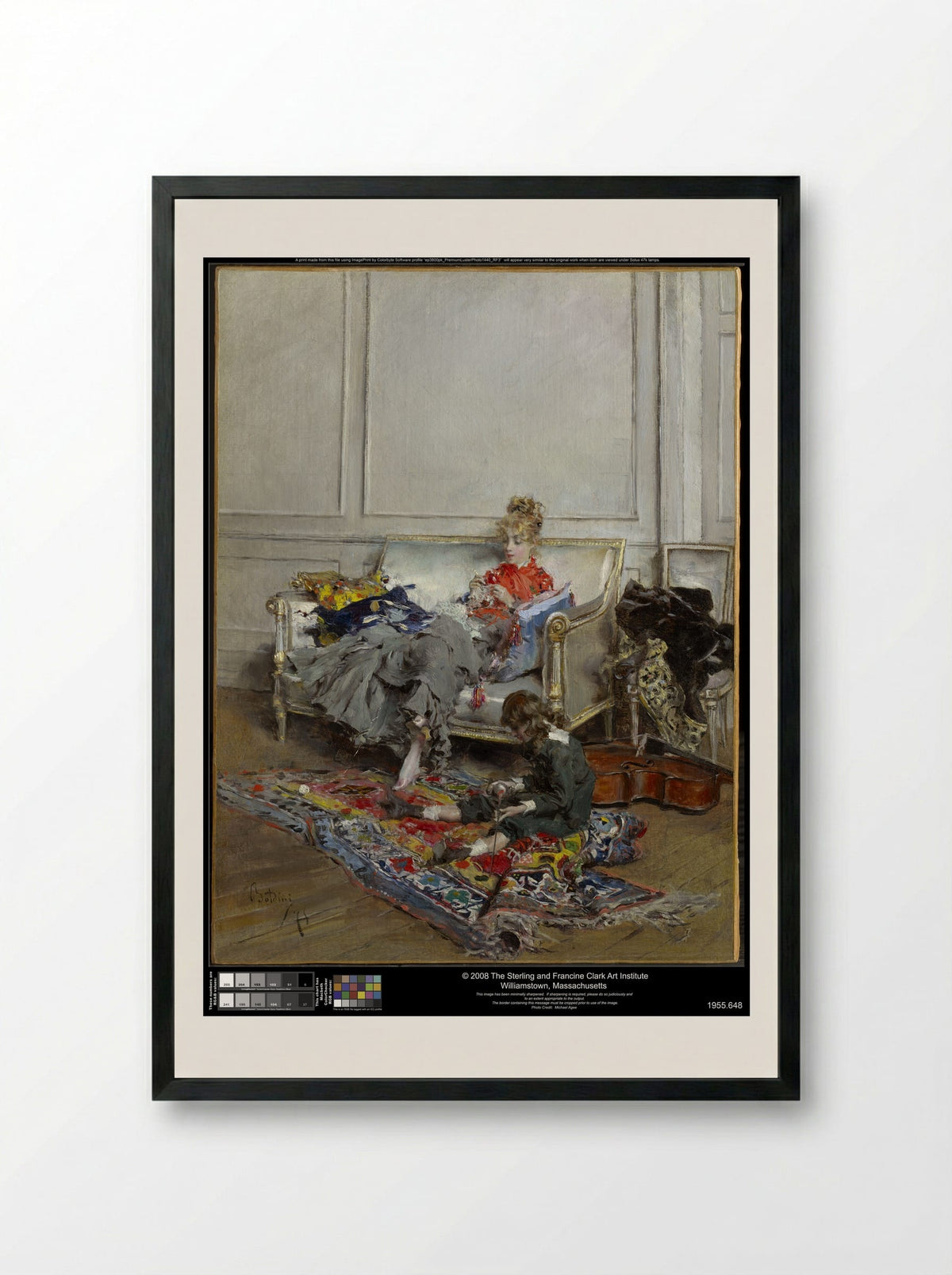 Peaceful Days - Giovanni Boldini - Framed Print Black