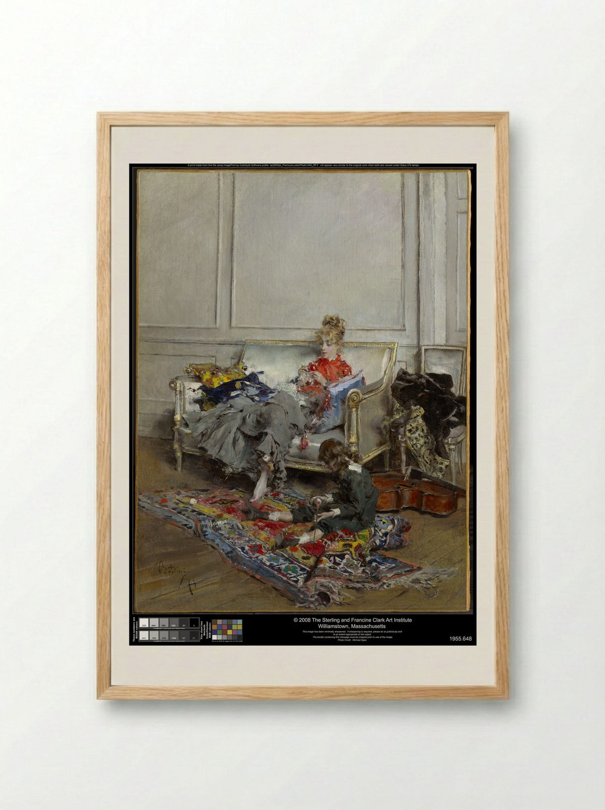 Peaceful Days - Giovanni Boldini - Framed Print Wood