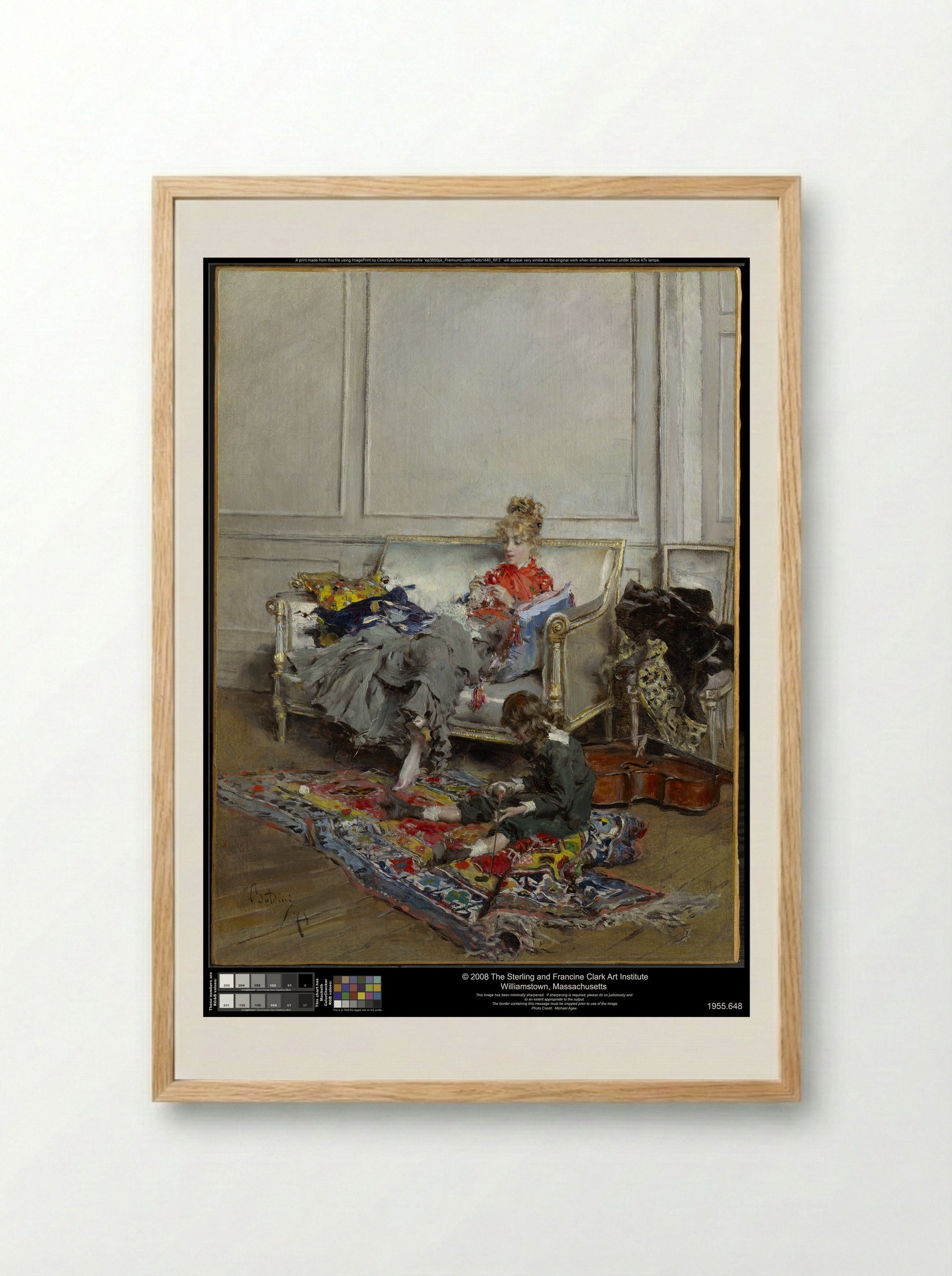 Peaceful Days - Giovanni Boldini - Framed Print Wood