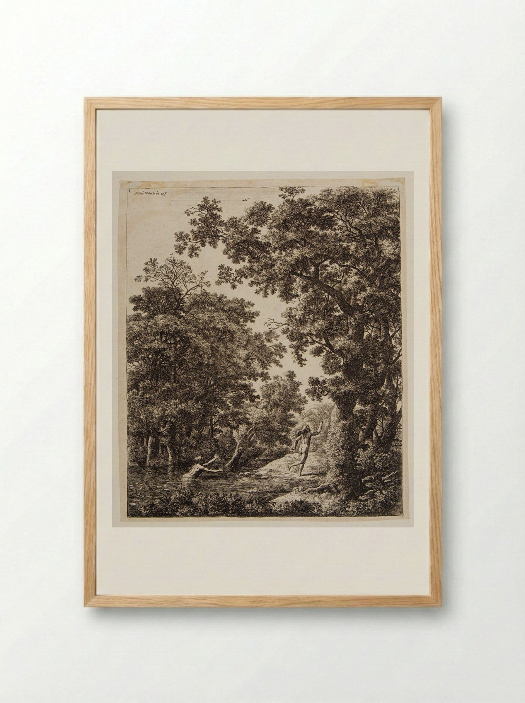 Alpheus and Arethusa - Anthonie Waterloo - Framed Print Wood