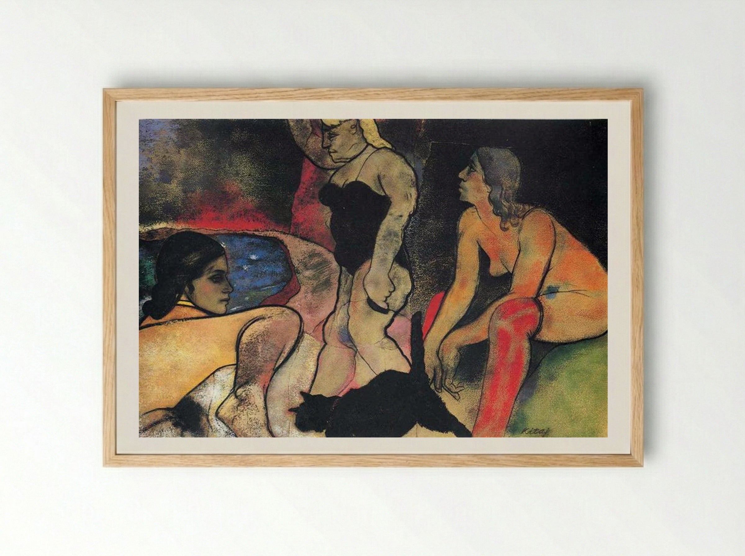 The Rise of Fascism - R. B. Kitaj - Framed Print Wood