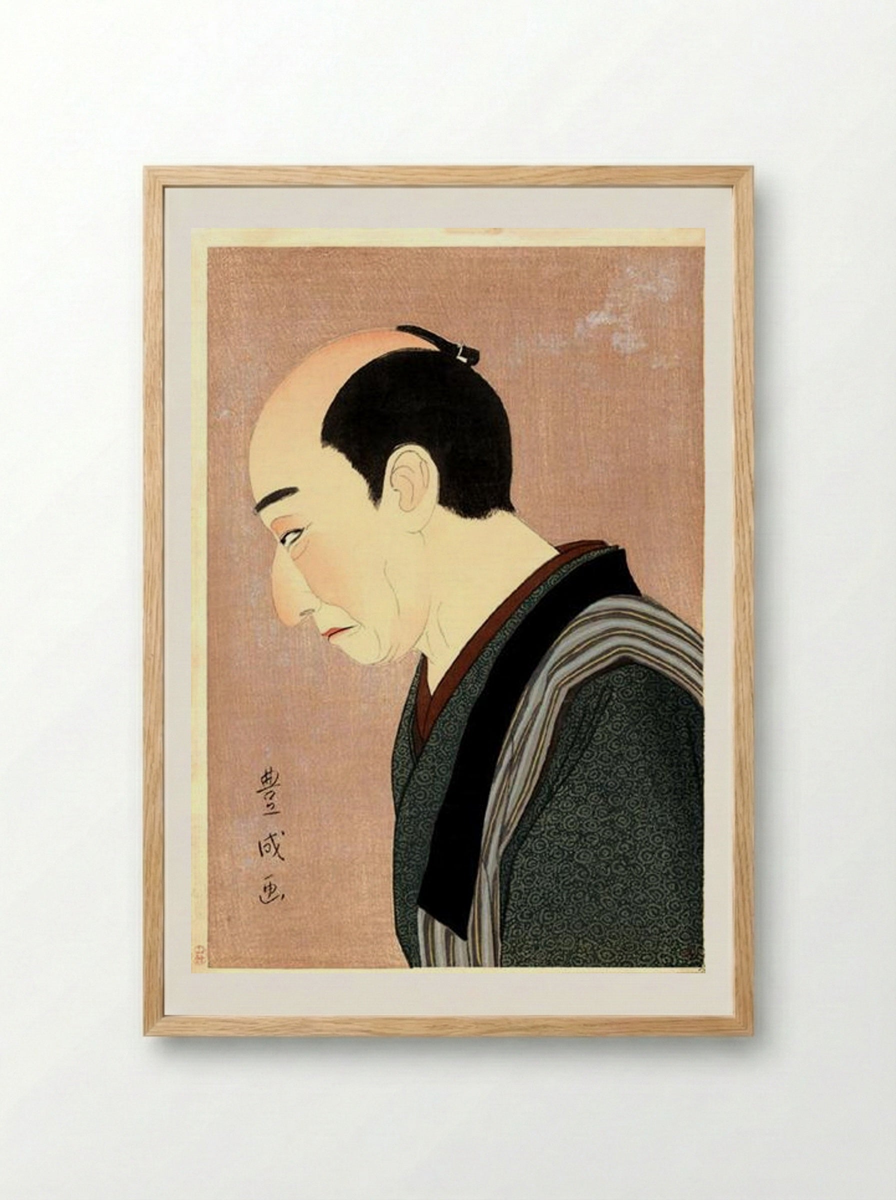 Kataoka Nizaemon XI as Kakiemon - Yamamura Toyonari - Framed Print Wood