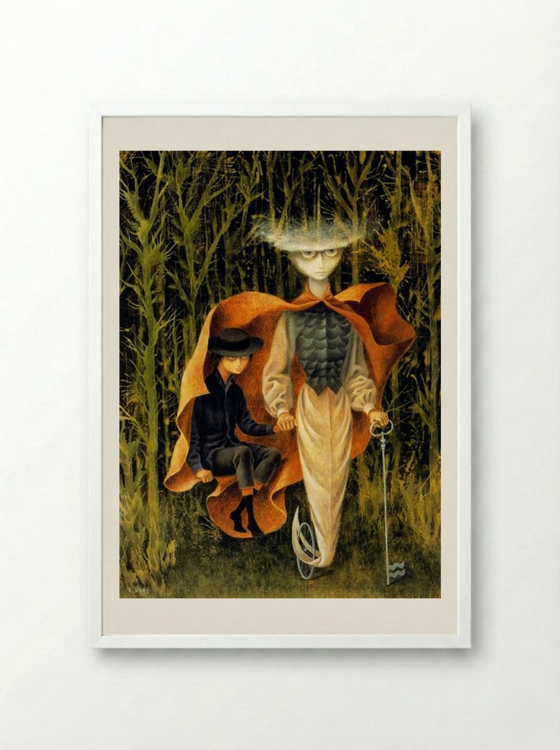 By Aquarium - Remedios Varo - Framed Print White