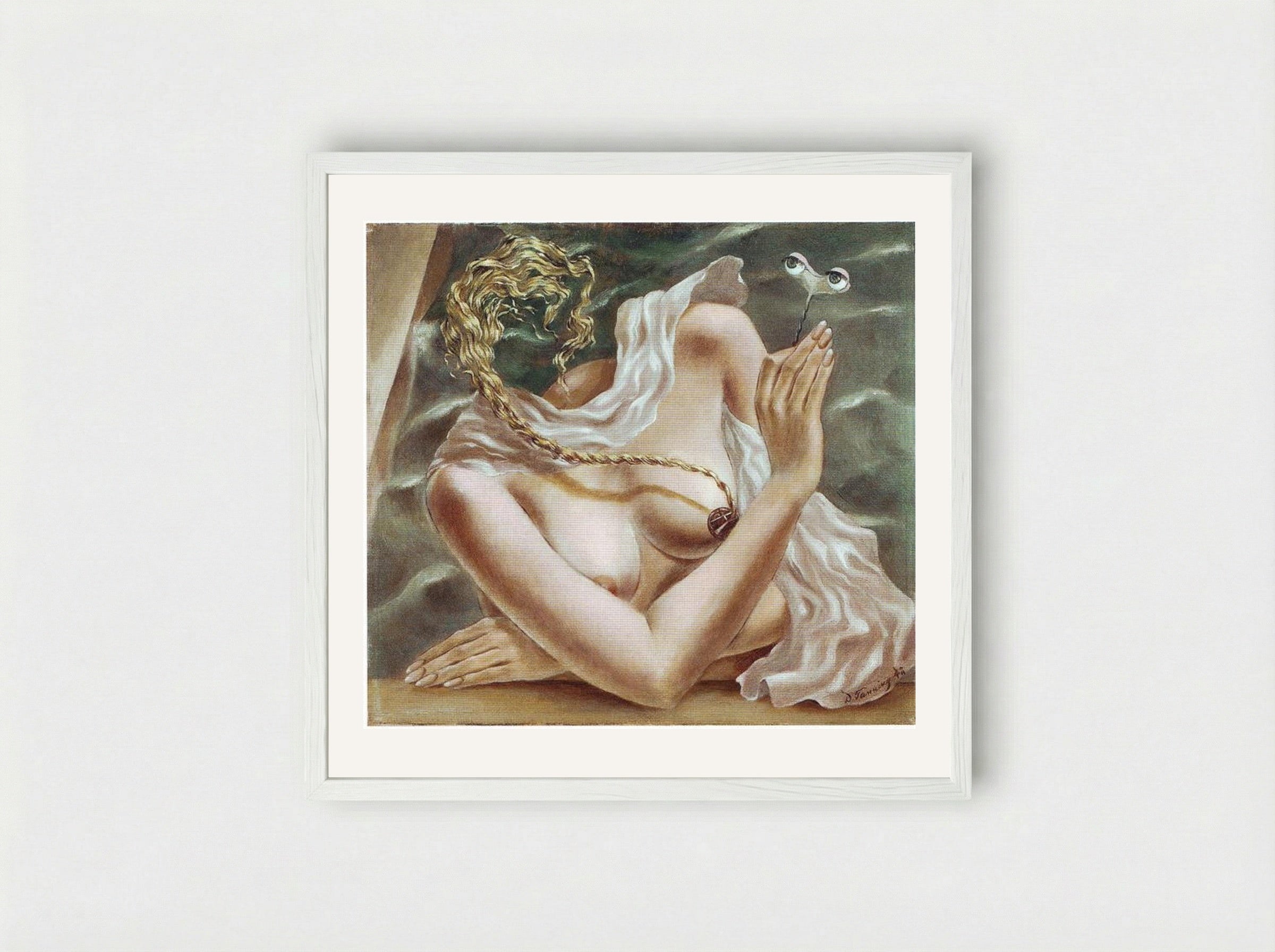 Voltagem - Dorothea Tanning - Framed Print White