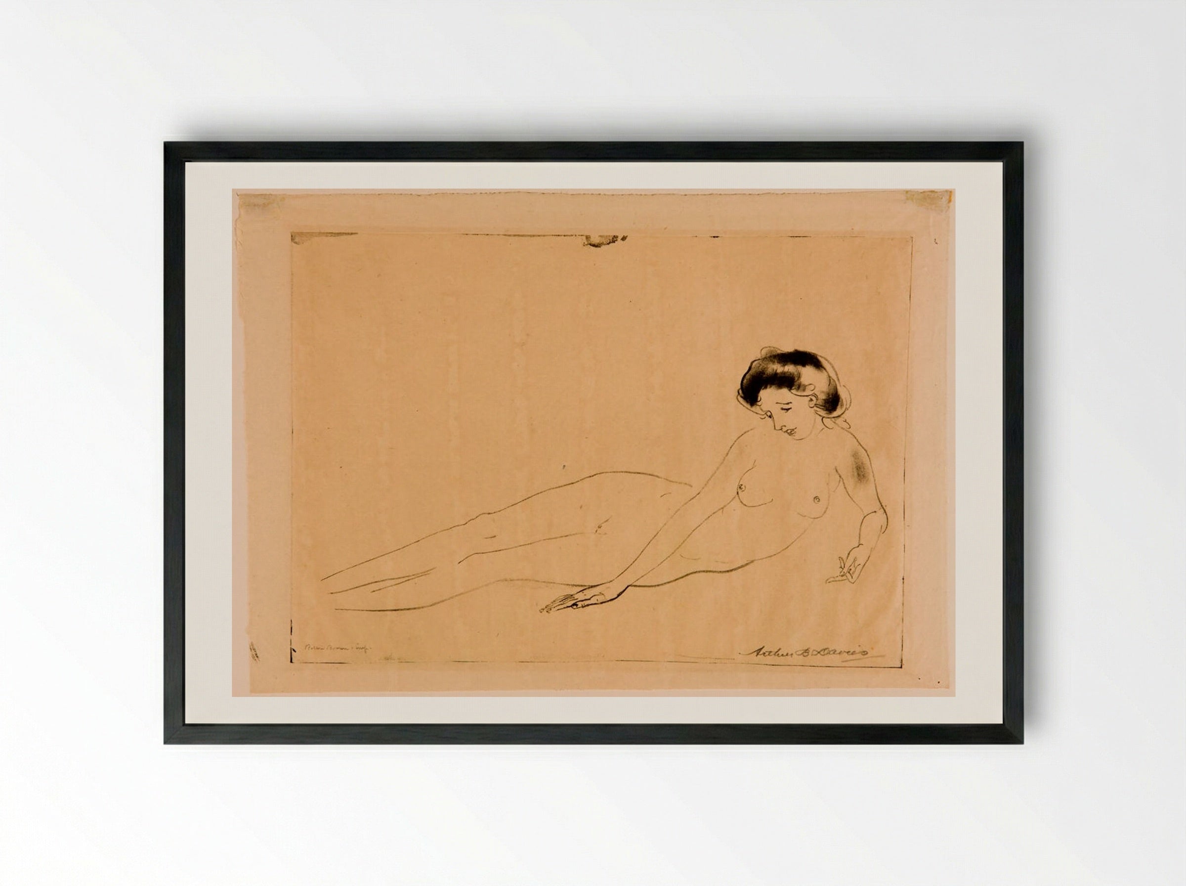 Stream of Silver - Arthur Bowen Davies - Framed Print Black
