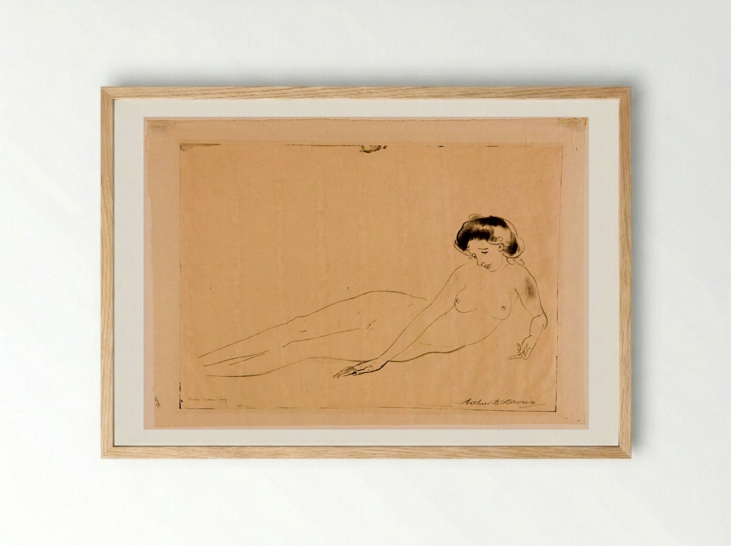Stream of Silver - Arthur Bowen Davies - Framed Print Wood