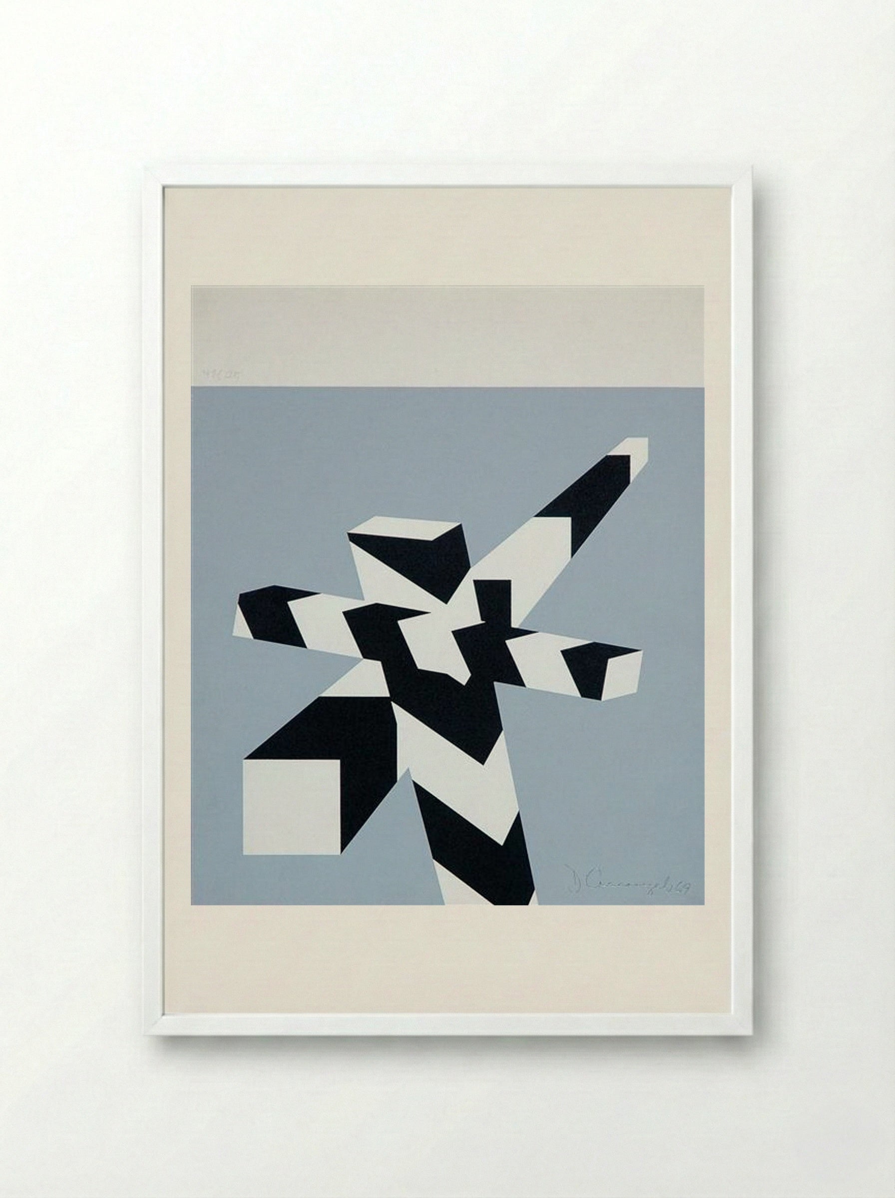 April - Allan D'Arcangelo - Framed Print White